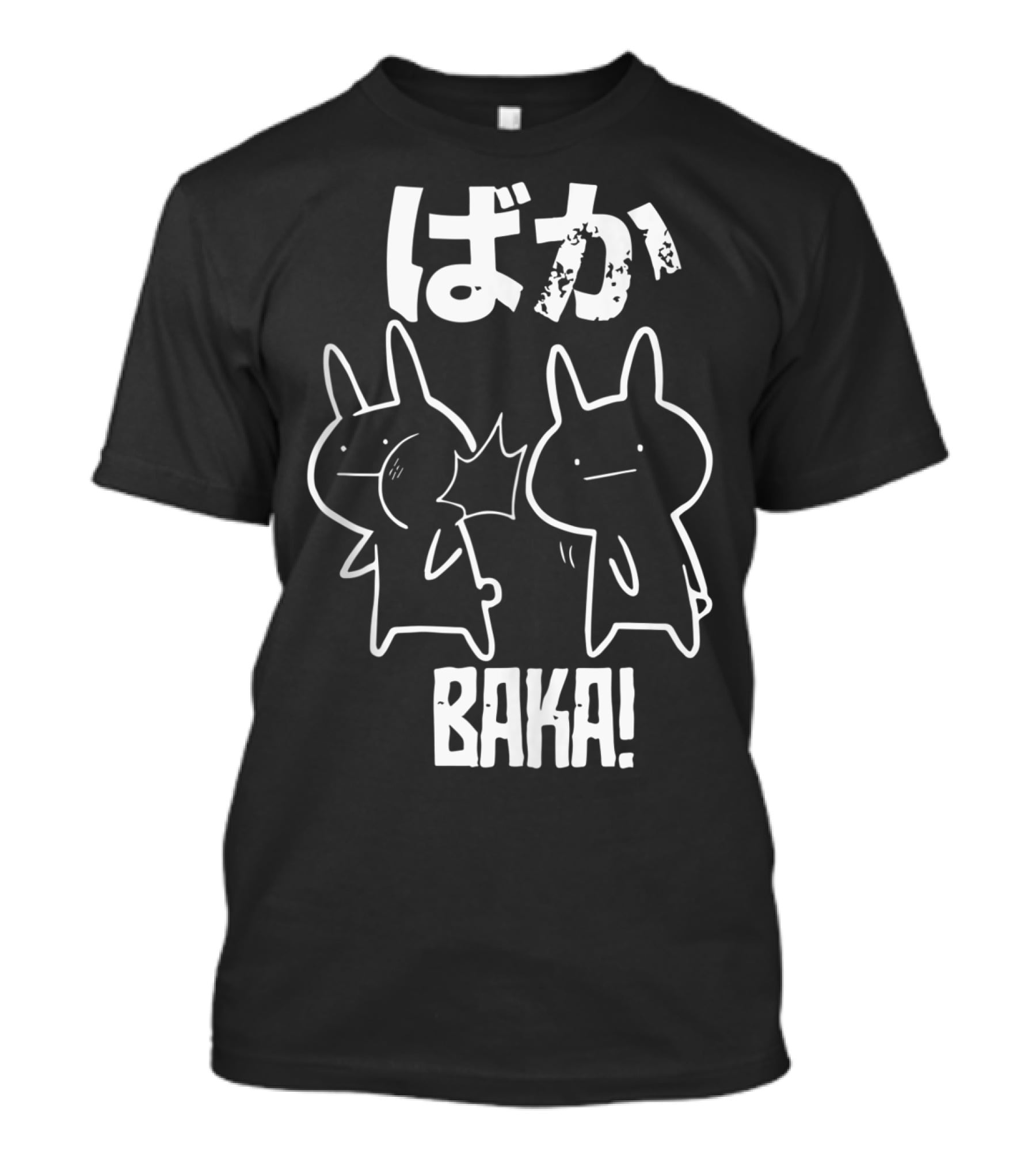 Baka Cute Anime Manga Japanese Word Funny Comic Style Characters T-Shirt