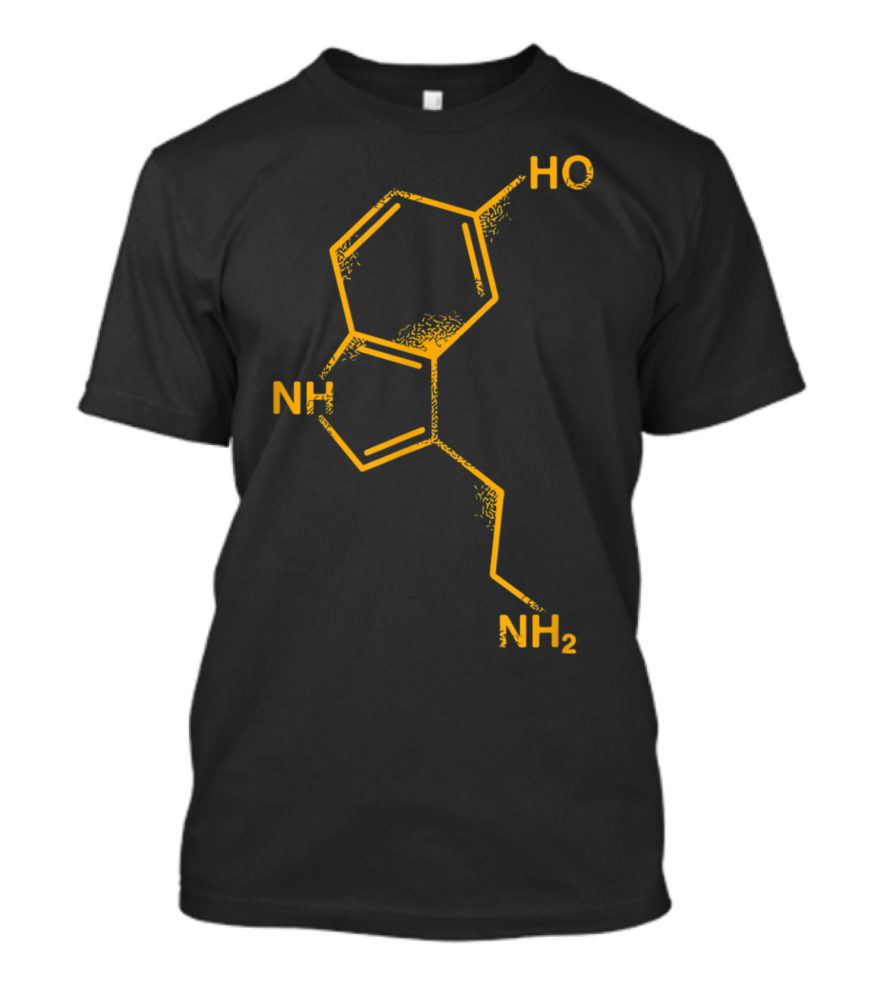Happiness Serotonin Molecule Chemistry Science T-Shirt
