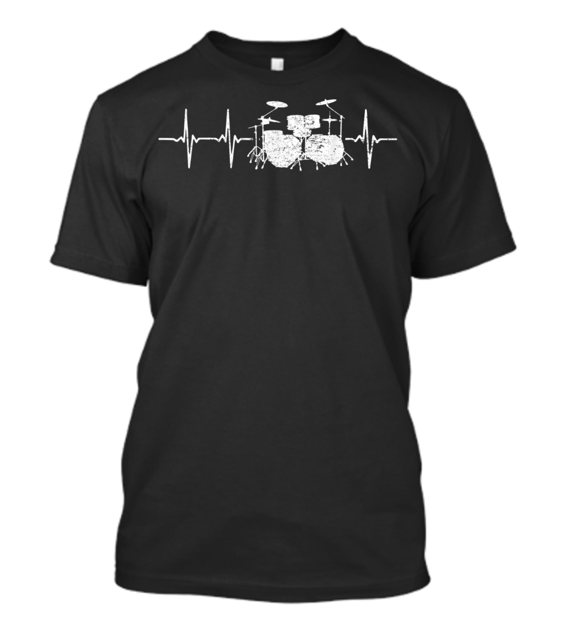 Heartbeat Drums Rock Music Lover Band T-Shirt