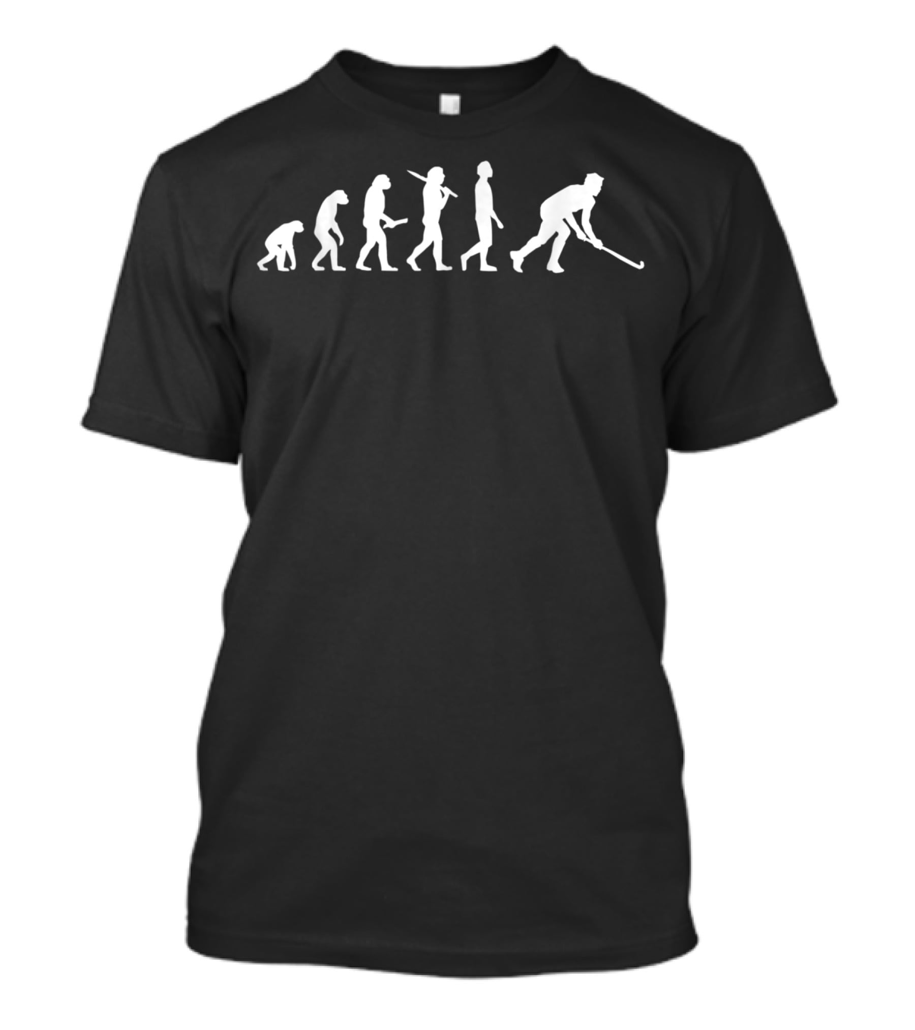 Evolution Of Hockey Players From Ape To Ice Hockey Skater T-Shirt