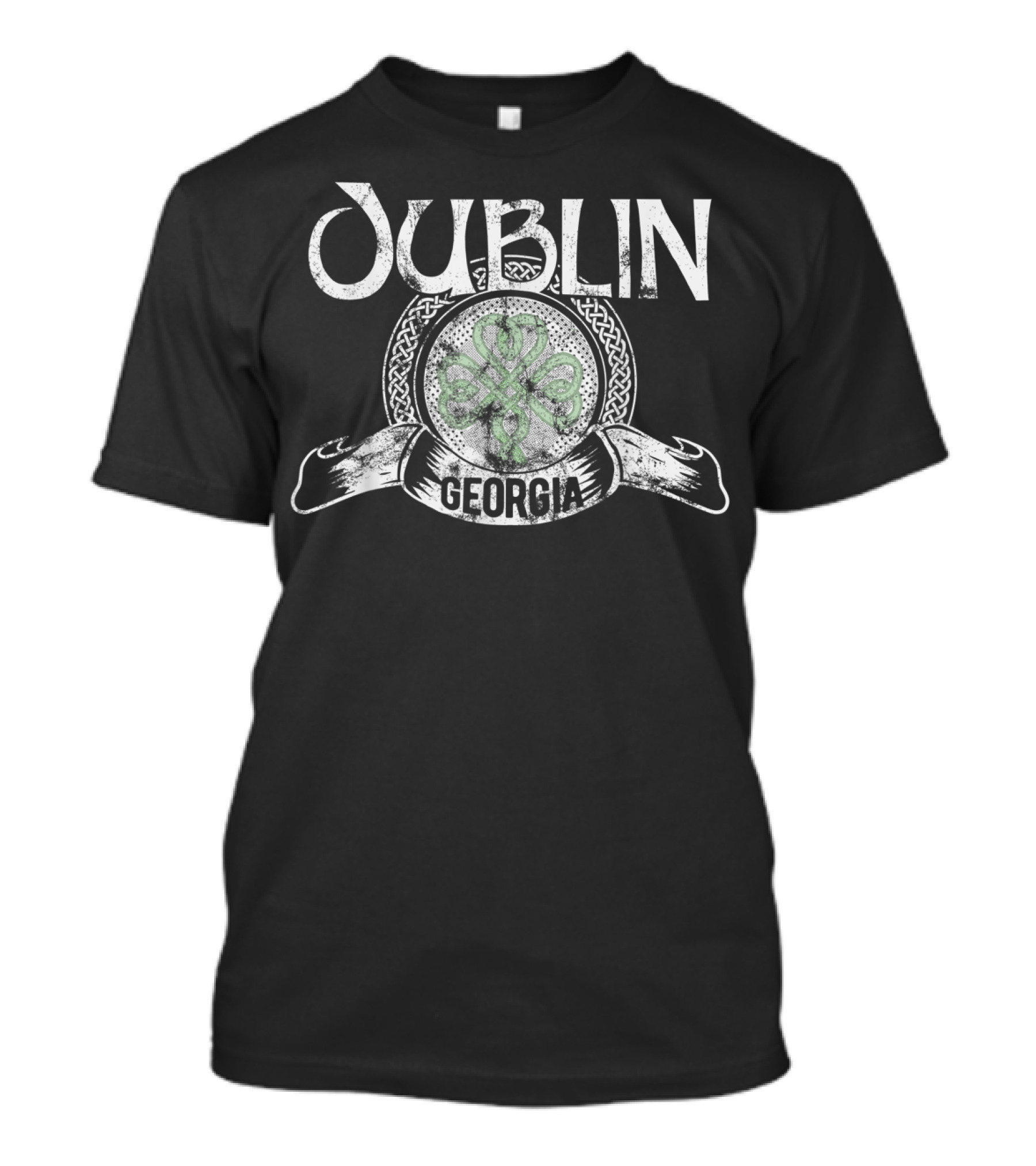 Dublin Georgia Shamrock Vintage Celtic T-Shirt