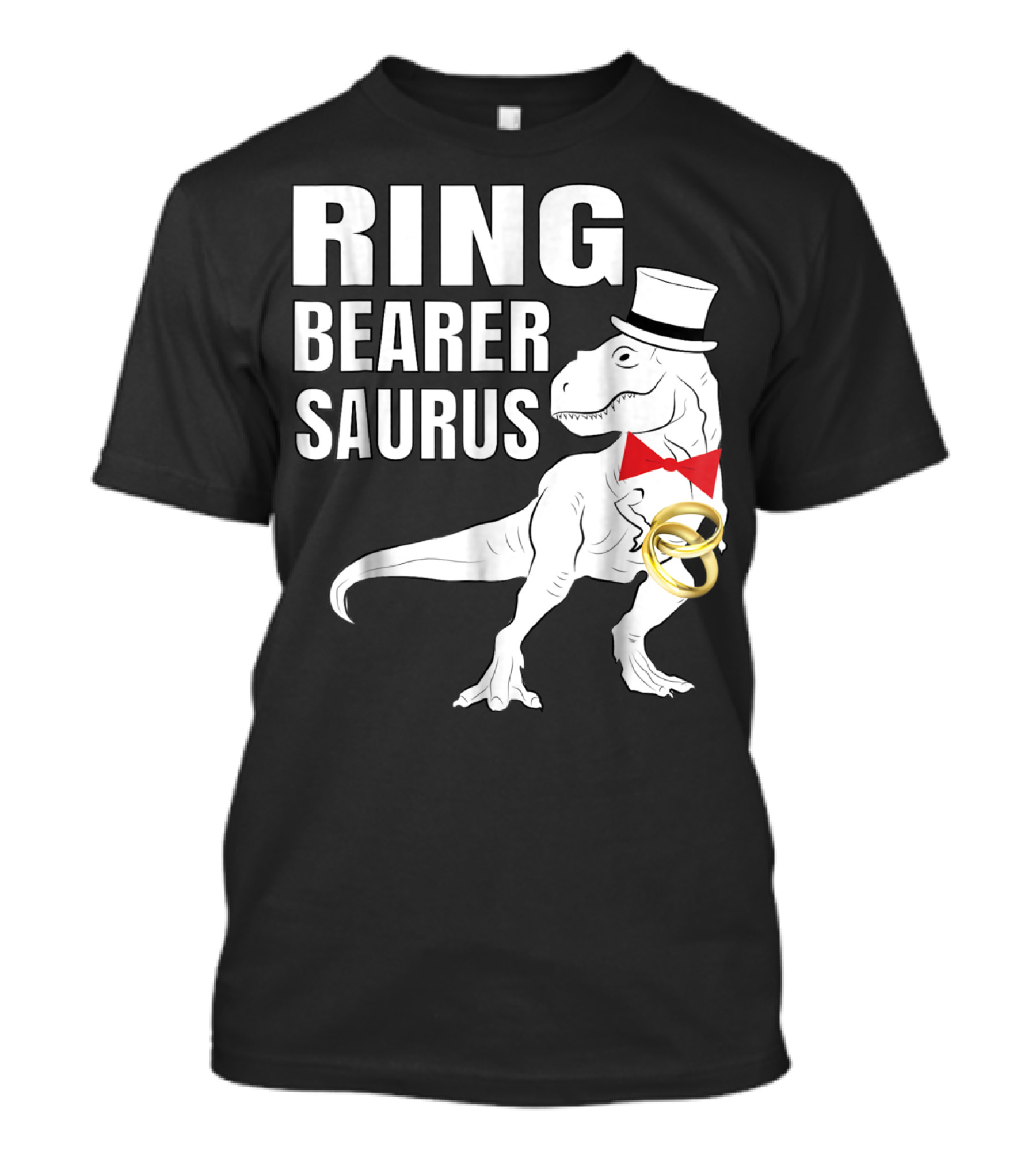 Ring Bearer Saurus Dinosaur Rex Wedding Party T-Shirt