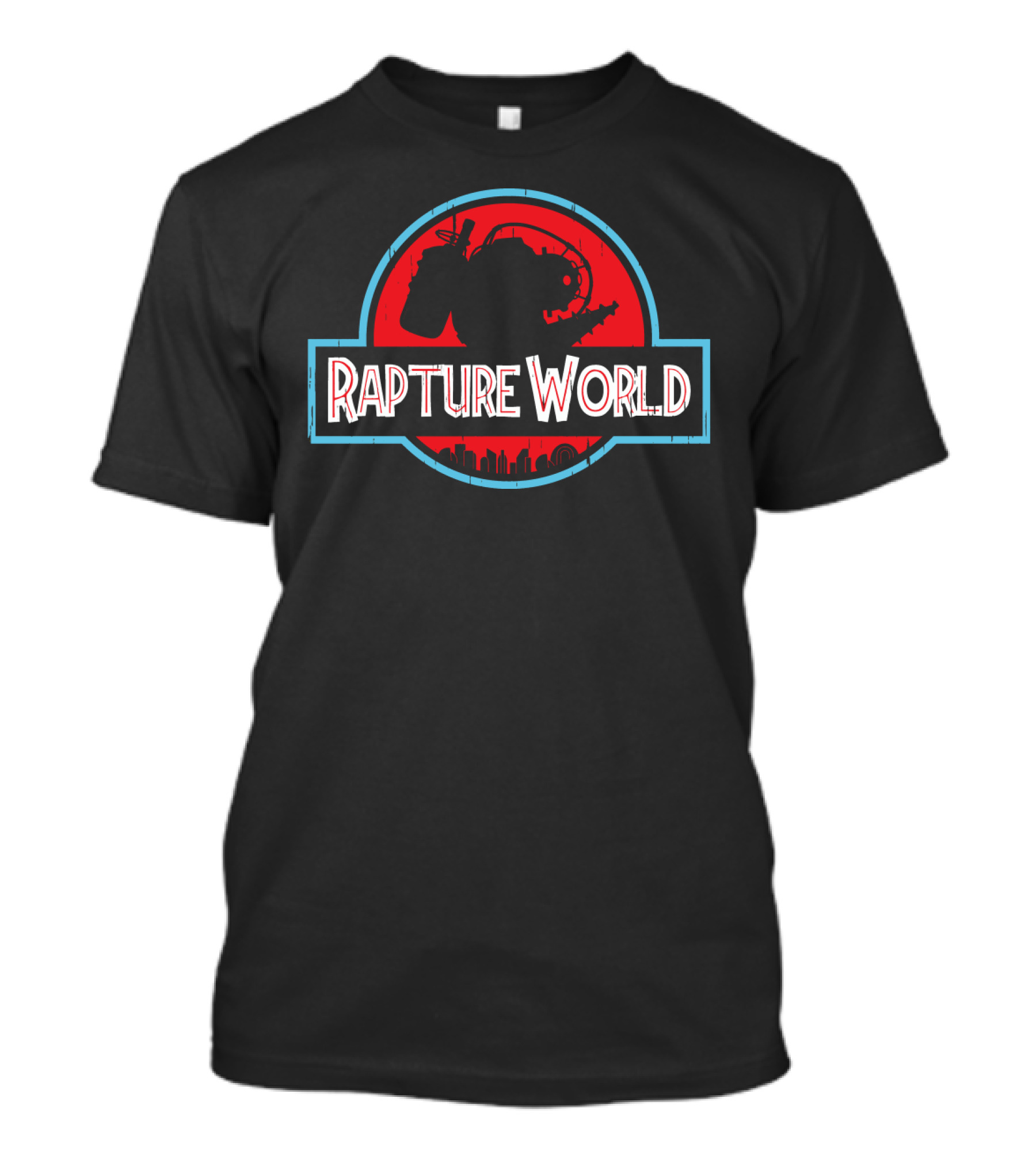 Rapture World Bioshock Jurassic Park Crossover T-Shirt