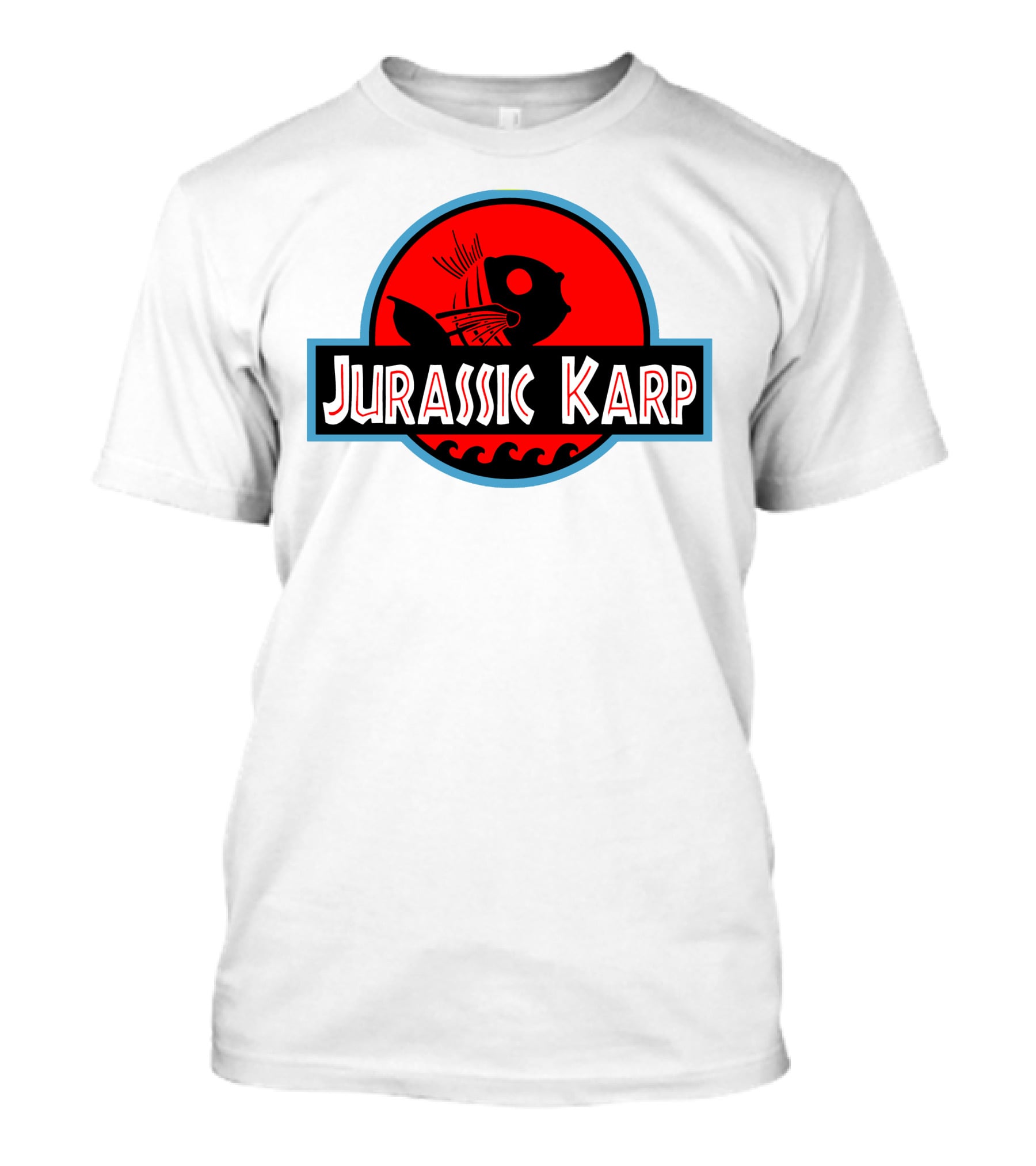 Jurassic Karp Dinosaur Fish Meme Crossover Circle T-Shirt