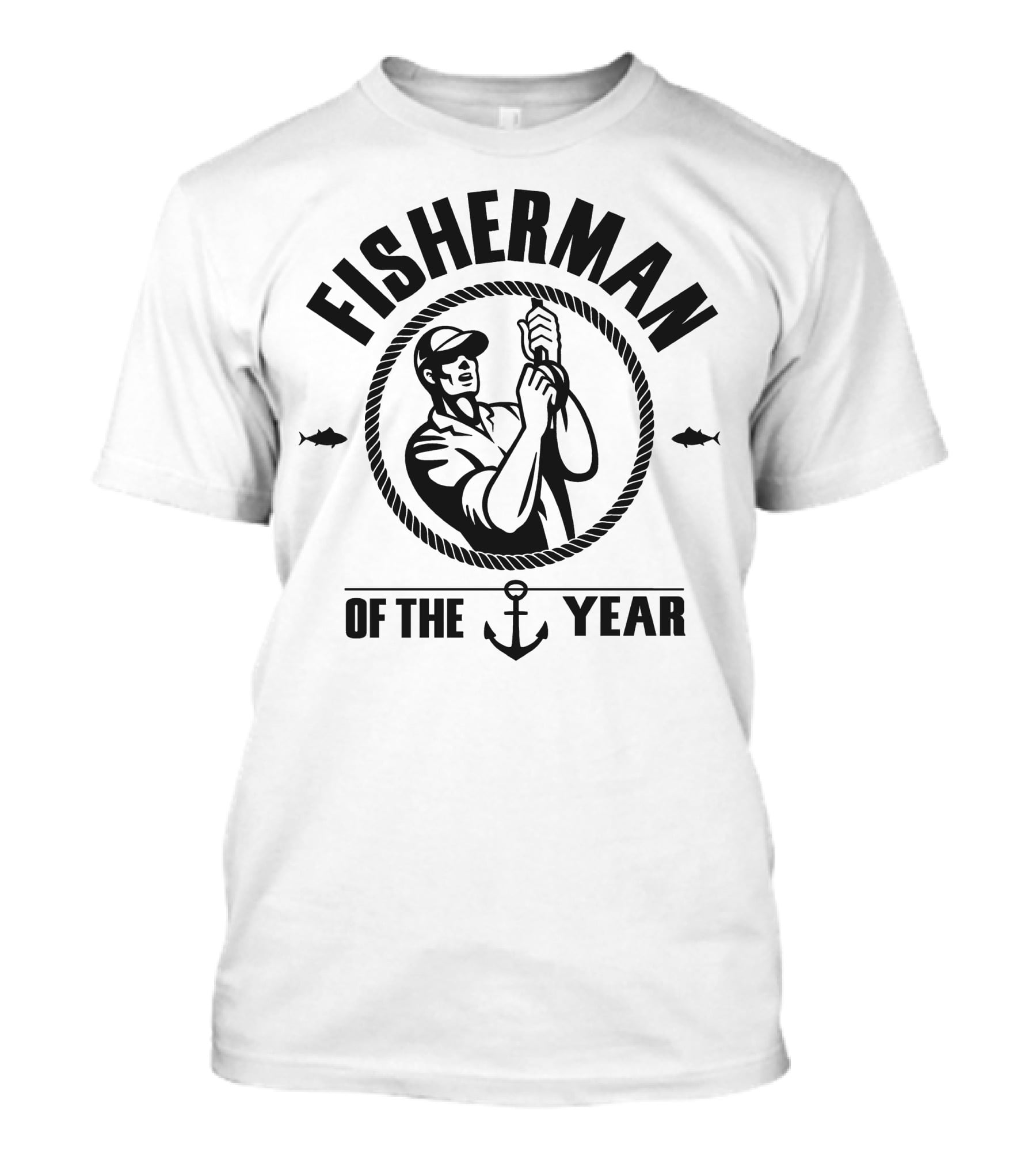 Fisherman Of The Year Rope Anchor Fish T-Shirt