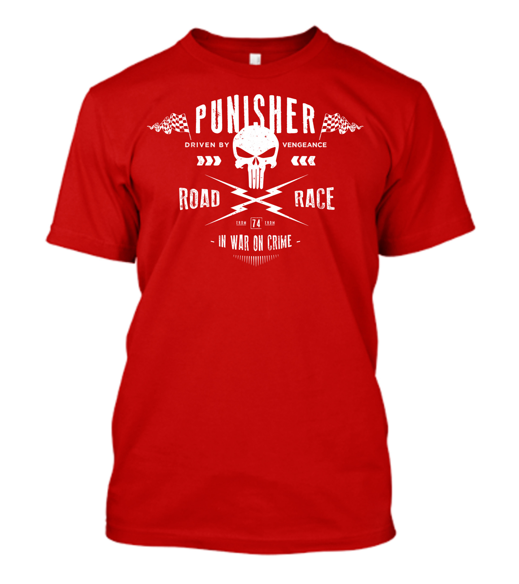 Punisher Driven By Vengeance Road Race In War On Crime T-Shirt