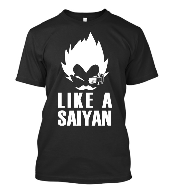 Like A Saiyan Iconic Super Saiyan Power髭 T-Shirt