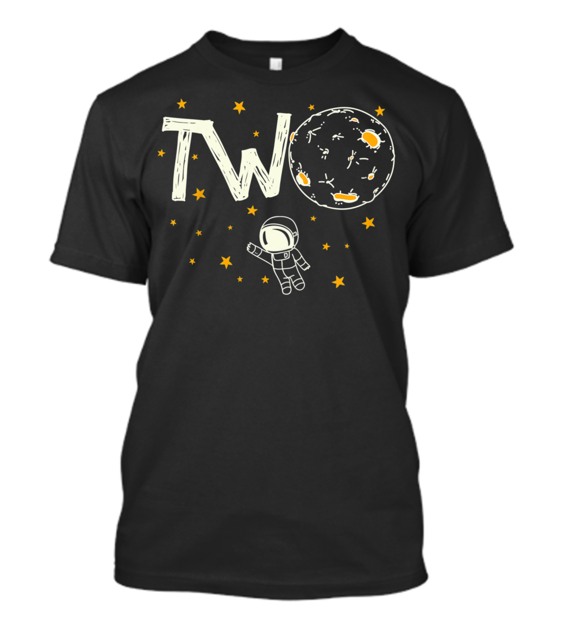 Two Year Old Astronaut Outer Space Birthday T-Shirt