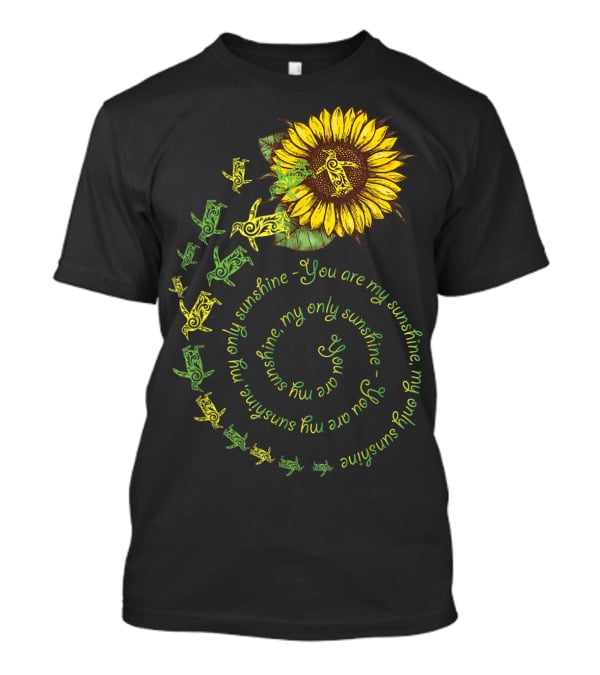 You Are My Sunshine My Only Sunshine Sunflower And Penguin Spiral T-Shirt