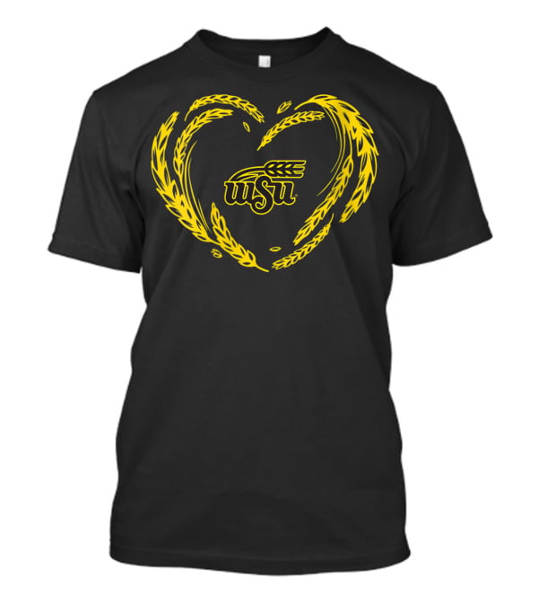 Wichita State Shockers WSU Wheat Heart T-Shirt