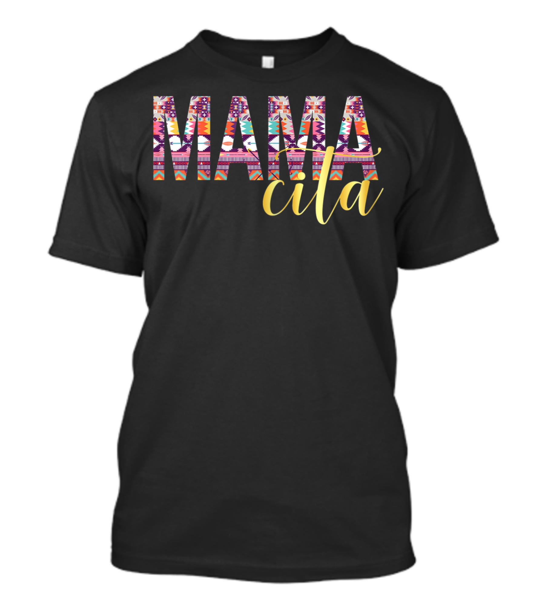 Mamacita Serape Pattern Colorful Cinco De Mayo T-Shirt