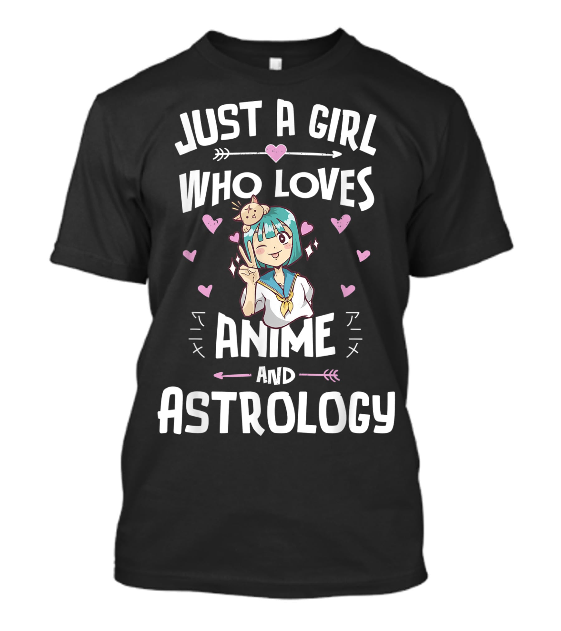 Just A Girl Who Loves Anime And Astrology T-Shirt