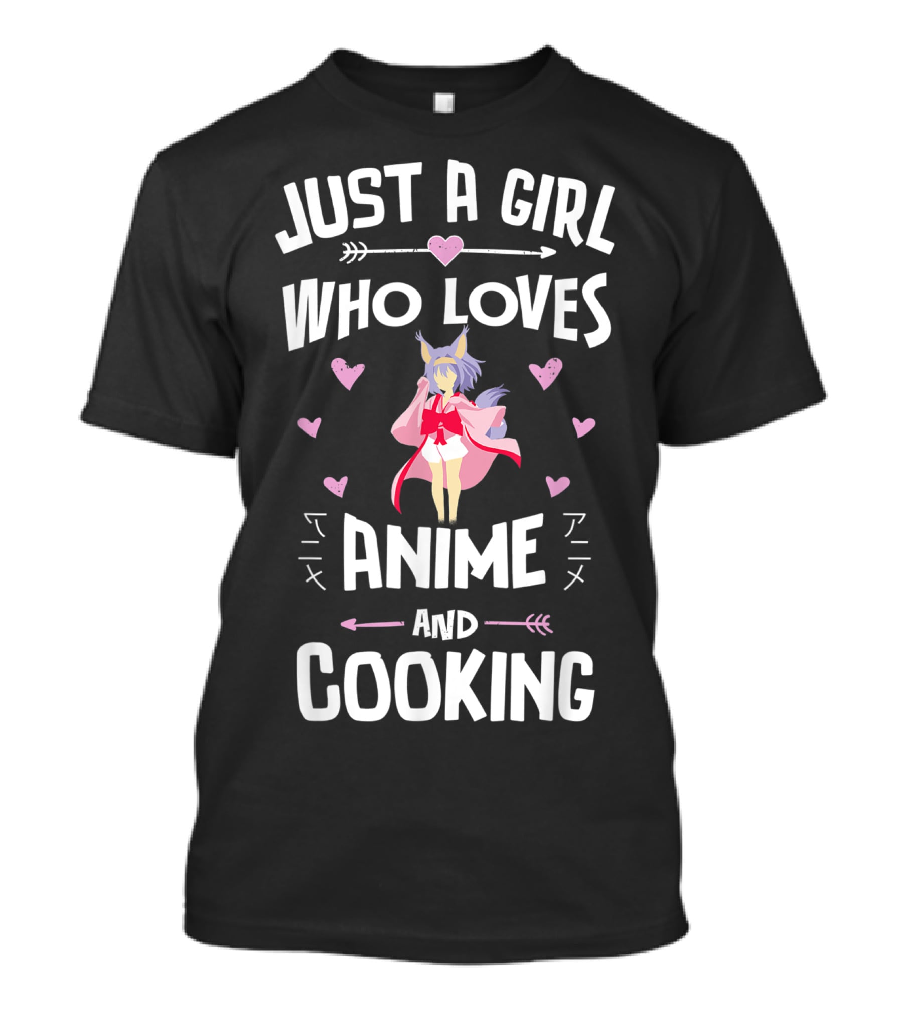 Just A Girl Who Loves Anime And Cooking Anime T-Shirt
