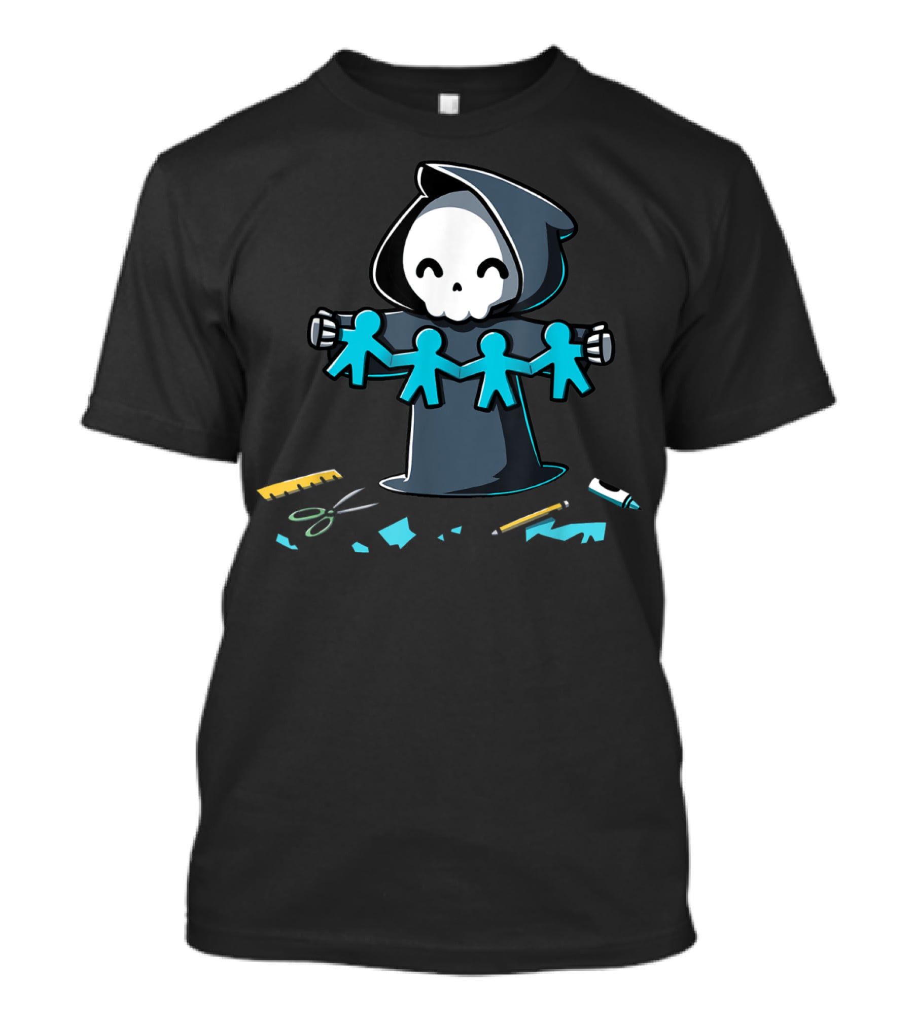 Craftiness Death Grim Crafting Paper Chain T-Shirt