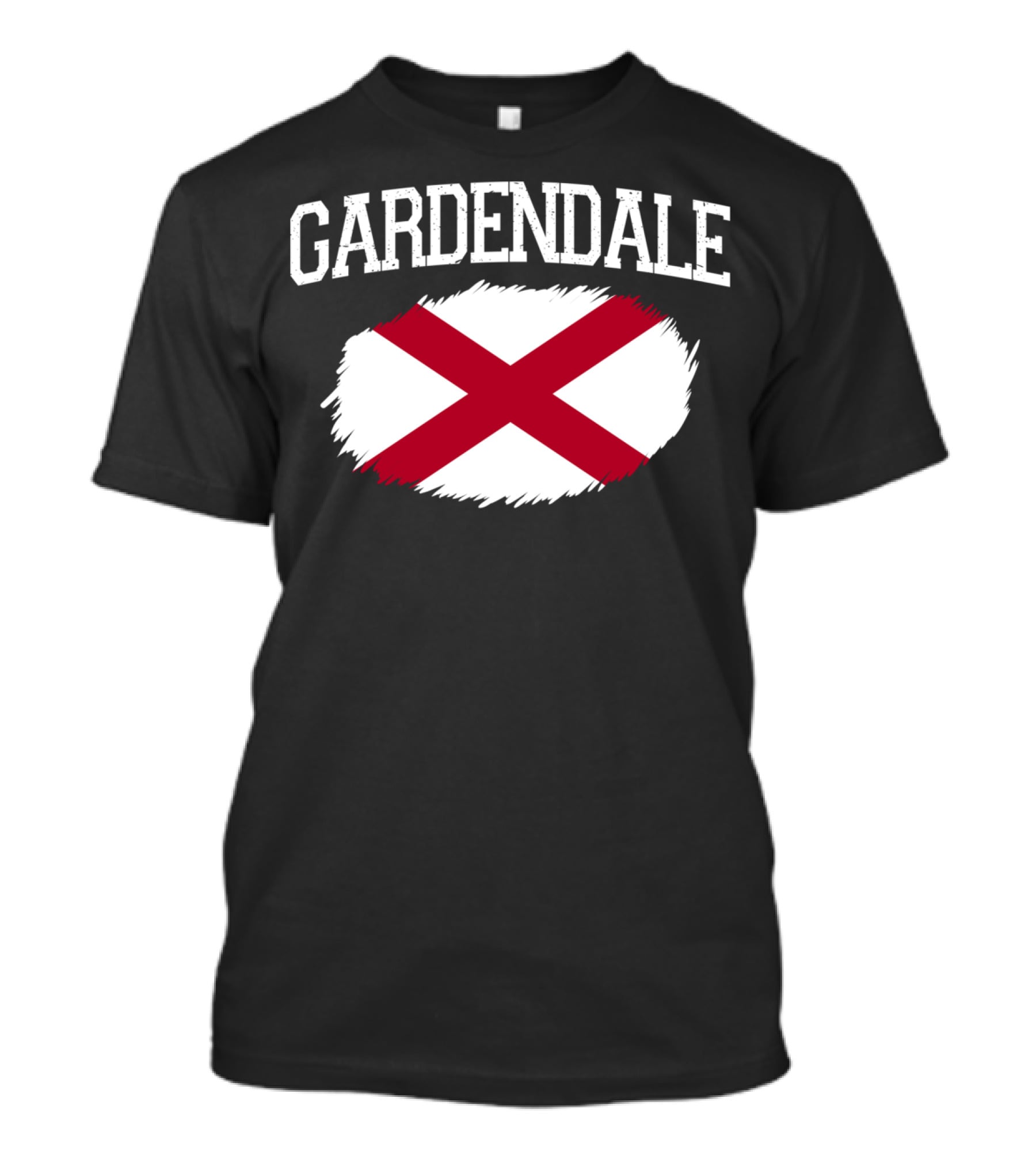 Gardendale Alabama Distressed State Flag Vintage Sports T-Shirt
