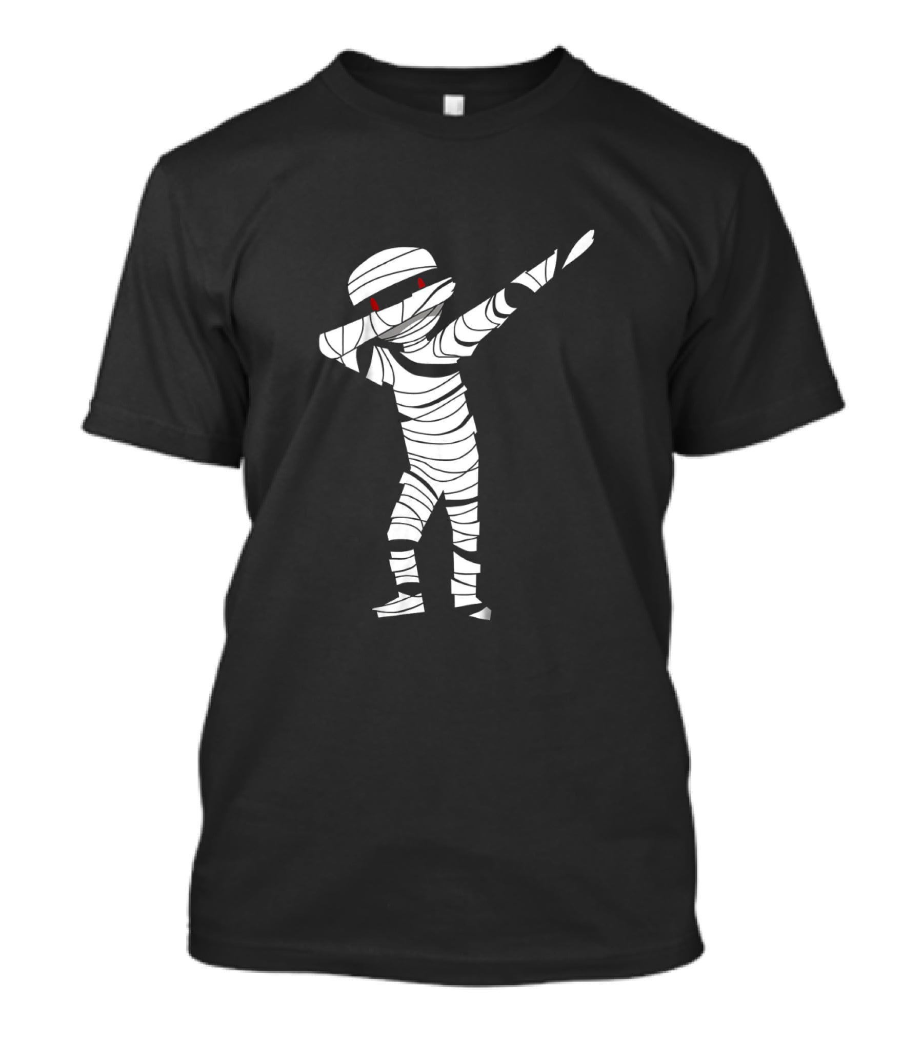 Dabbing Mummy Halloween With Red-Eyed Bandage Costume T-Shirt