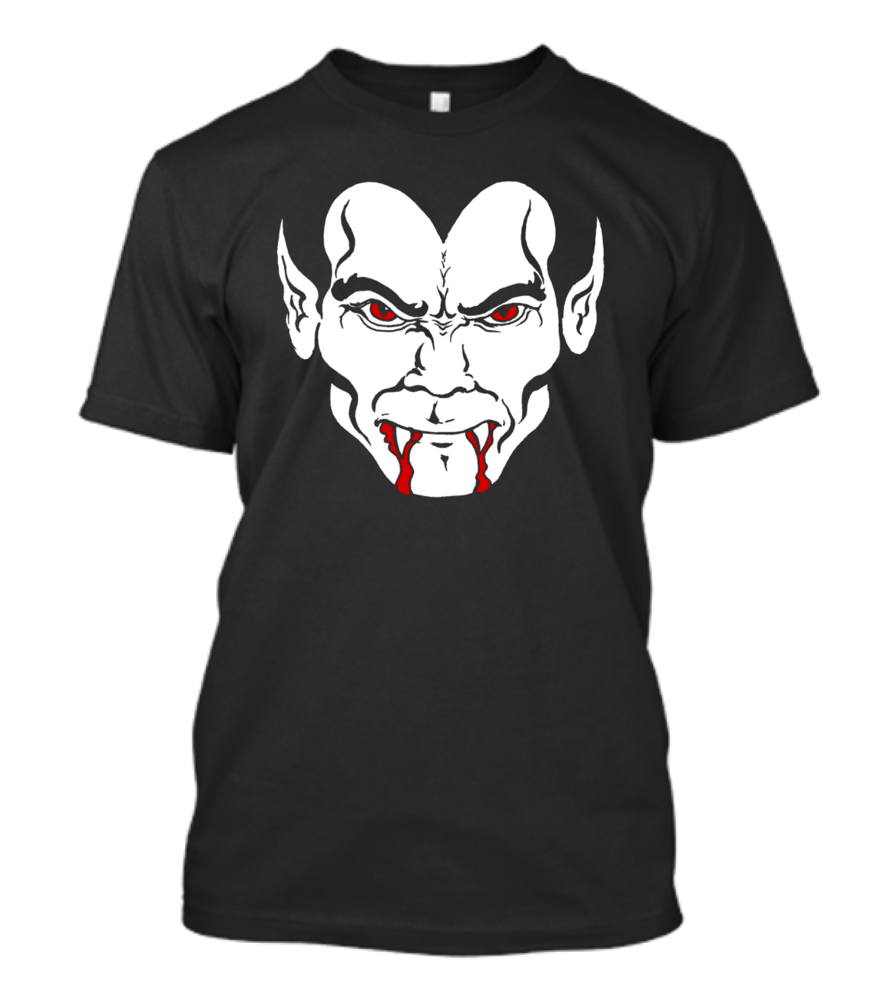 Halloween Dracula Bloody Vampire Teeth Face Graph Iconic Dracula T-Shirt