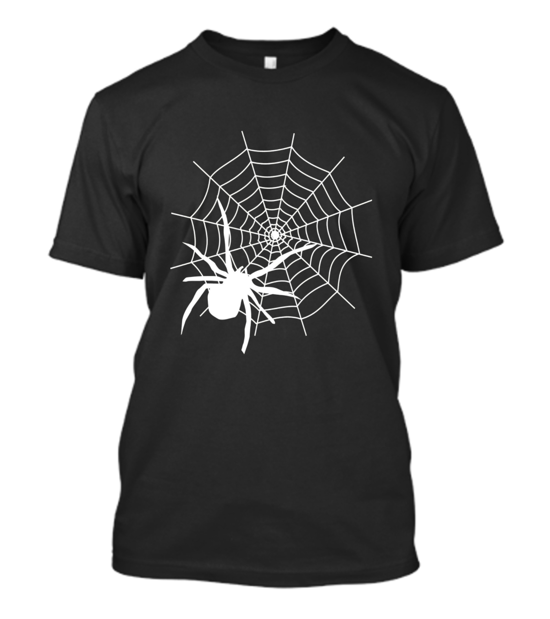 Halloween Spider Web With White Spider T-Shirt