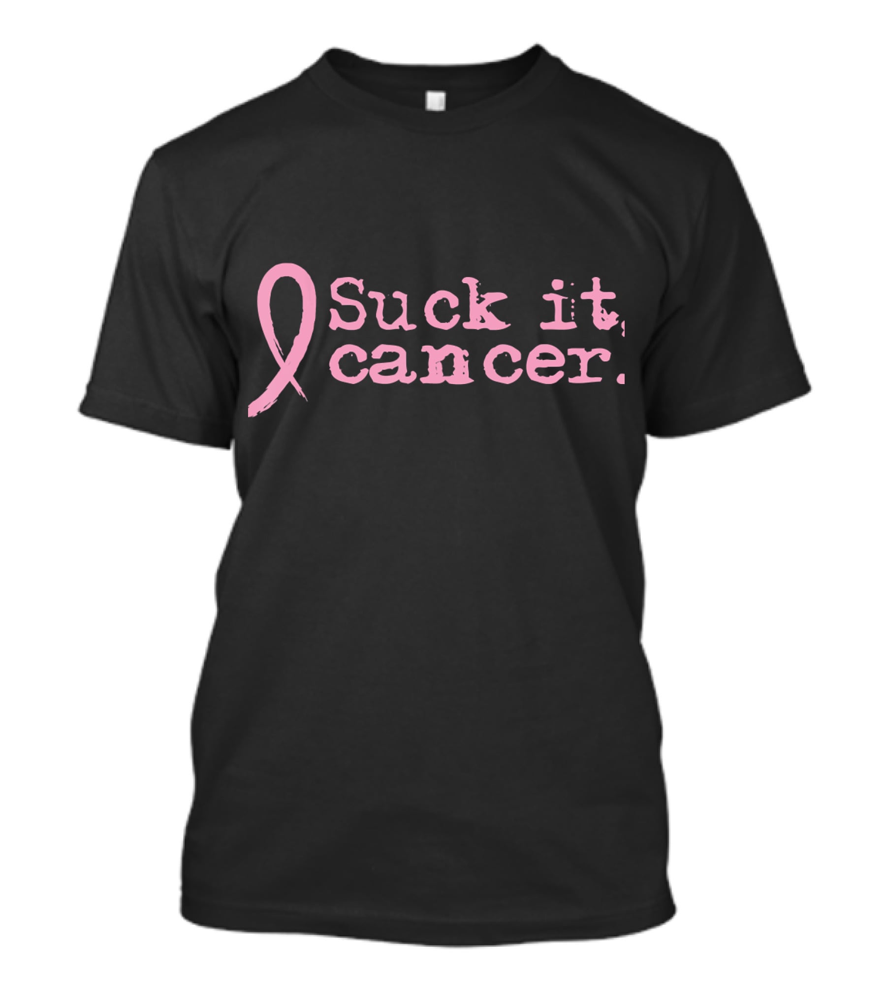 Suck It Cancer Breast Cancer Awareness Pink T-Shirt