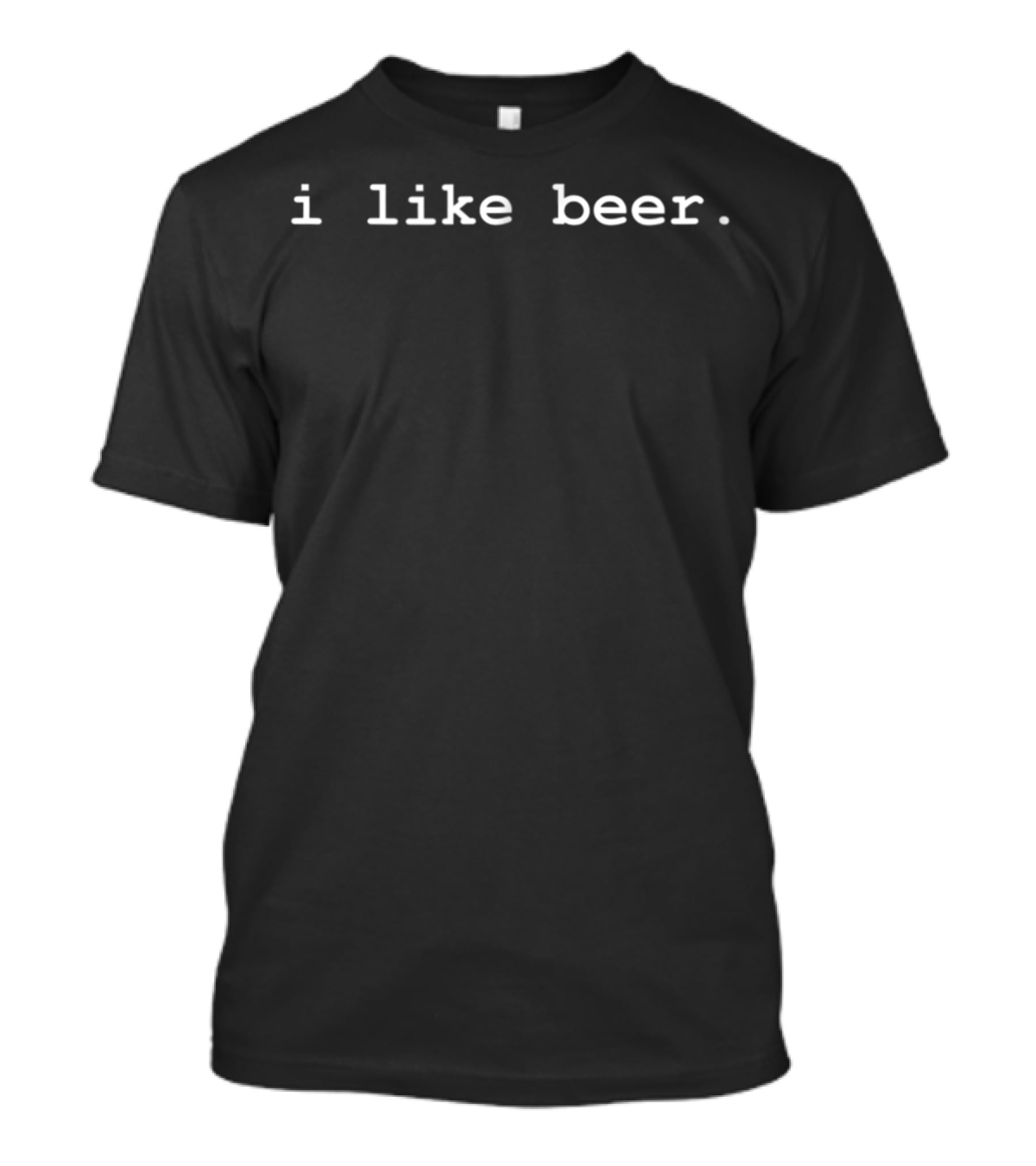 I Like Beer Minimalist Funny Drinking T-Shirt