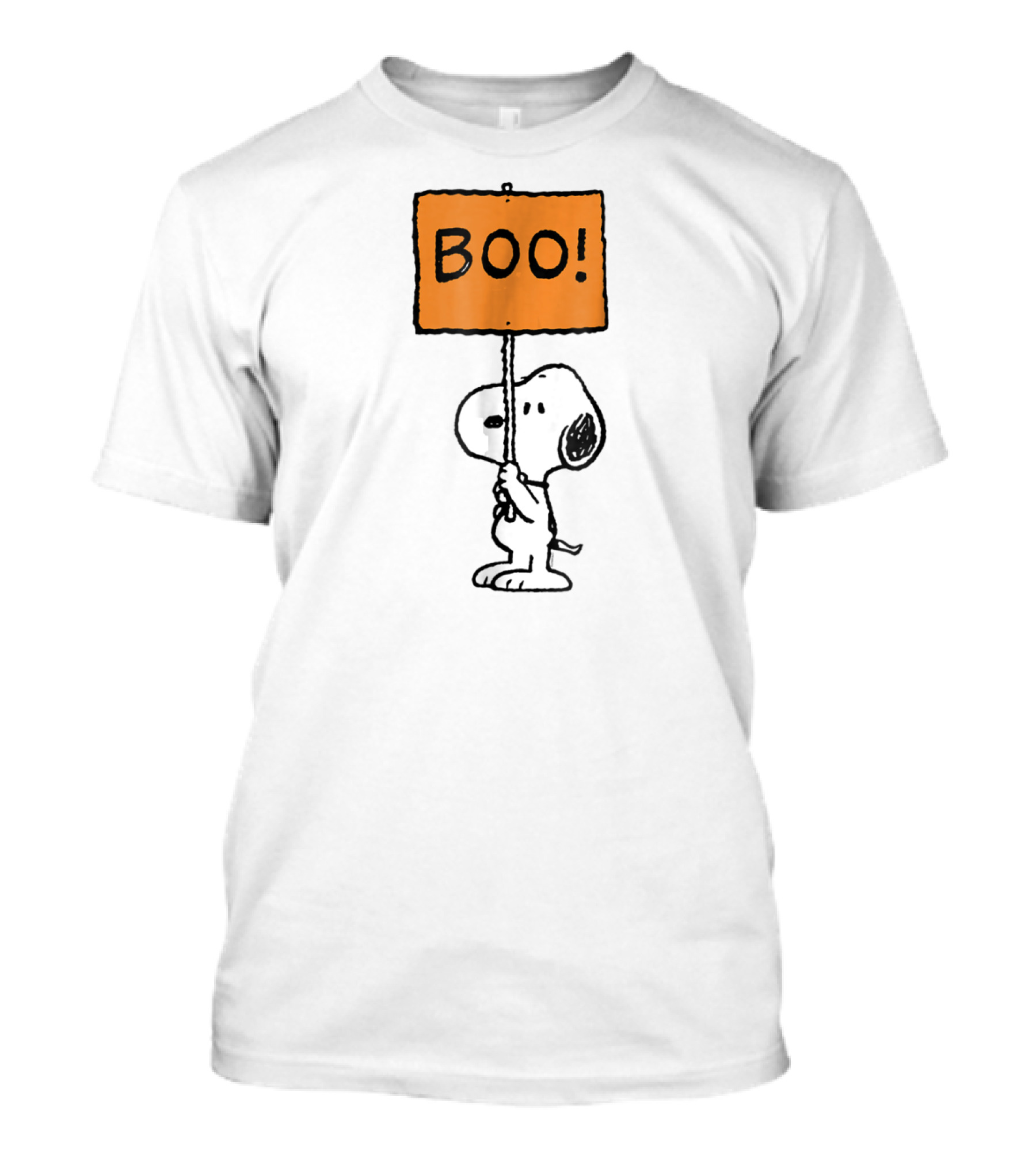 Snoopy Halloween Boo Peanuts Sign T-Shirt