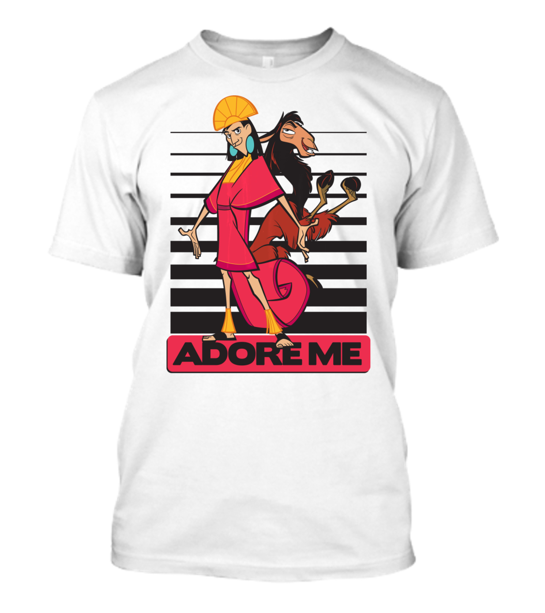 Disney Emperor's New Groove Kuzco Adore Me Stripes T-Shirt