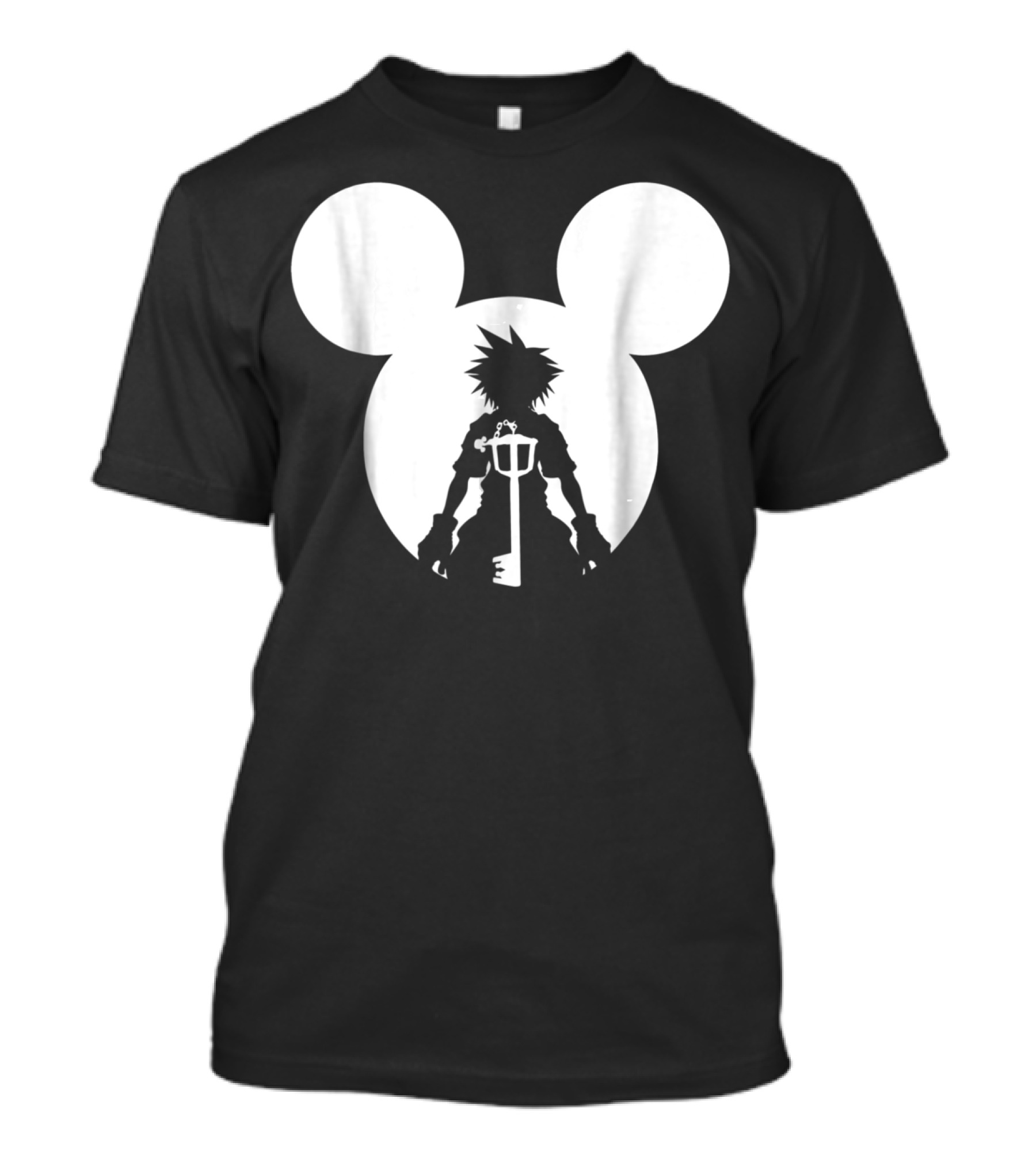 Disney Kingdom Hearts Sora Silhouette Keyblade Mickey Ears T-Shirt