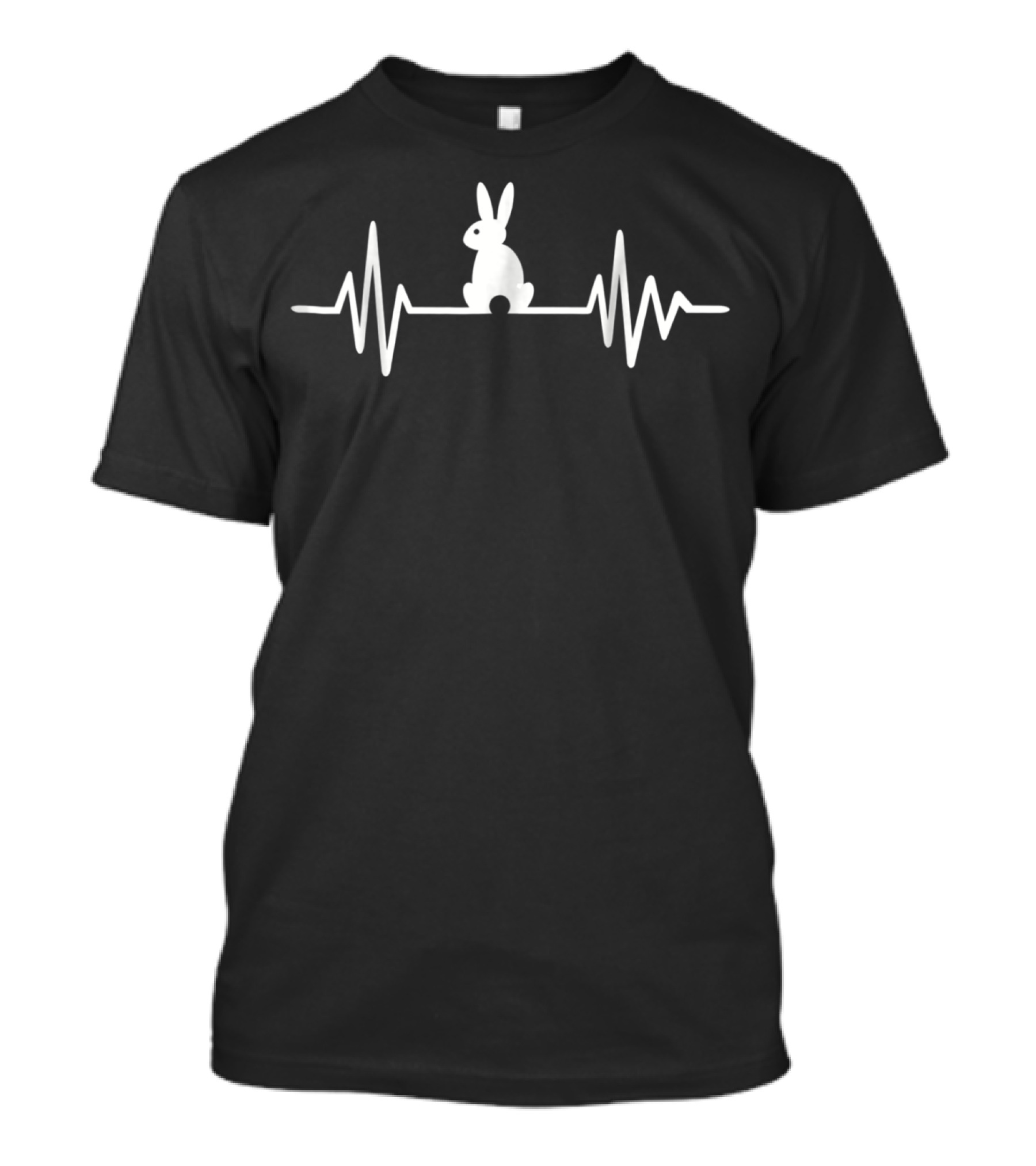 Bunny Frequency Heartbeat Line T-Shirt