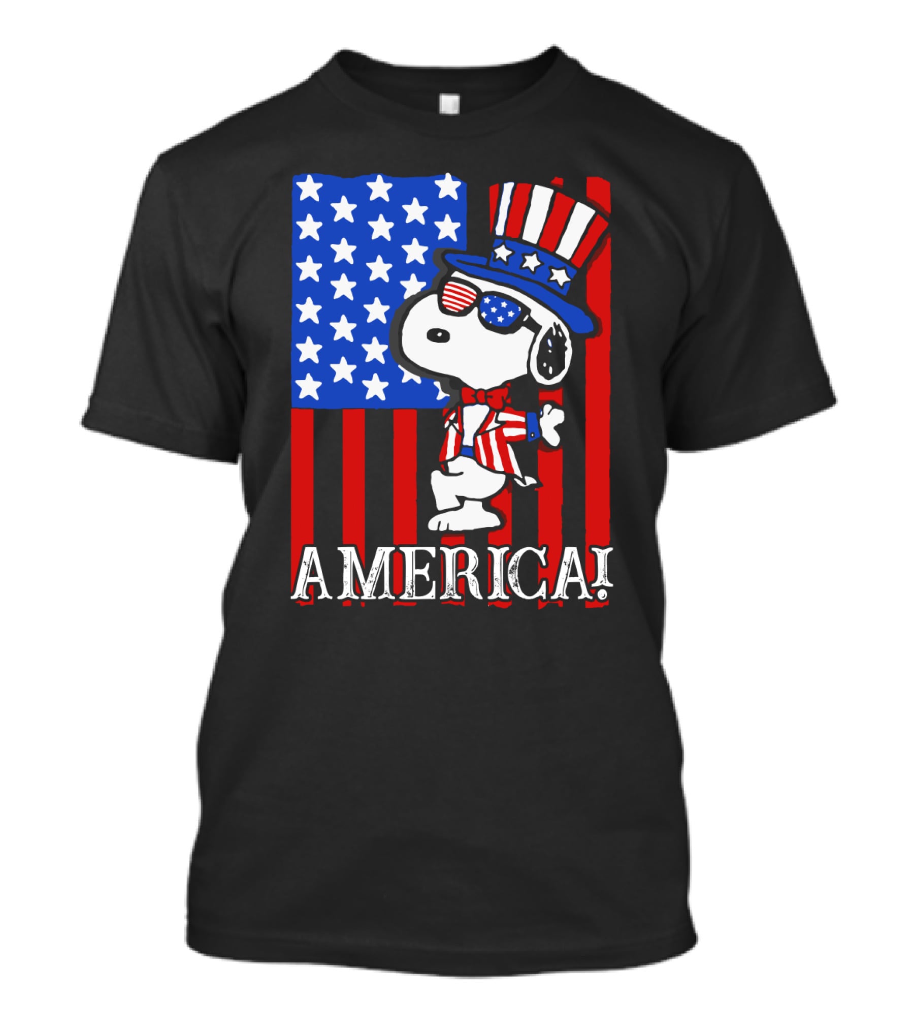Peanuts Snoopy America Patriotic The Peanuts Movie T-Shirt