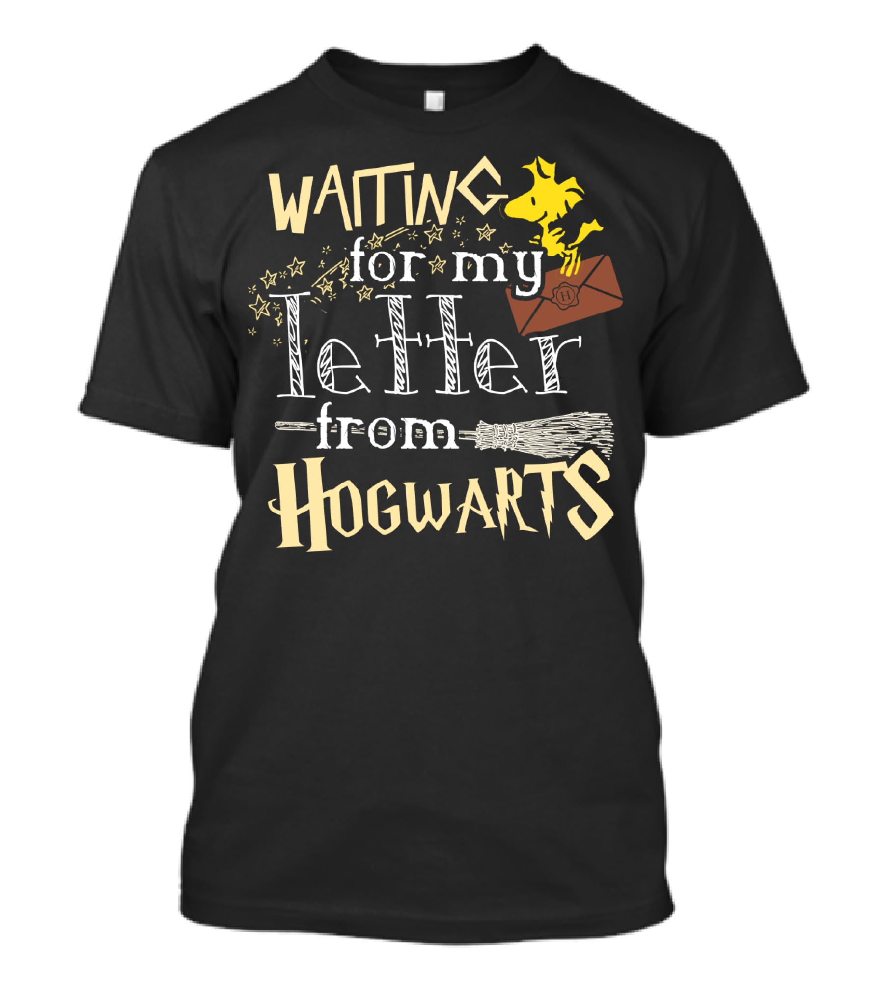 Waiting For My Letter From Hogwarts Snoopy The Peanuts Movie T-Shirt