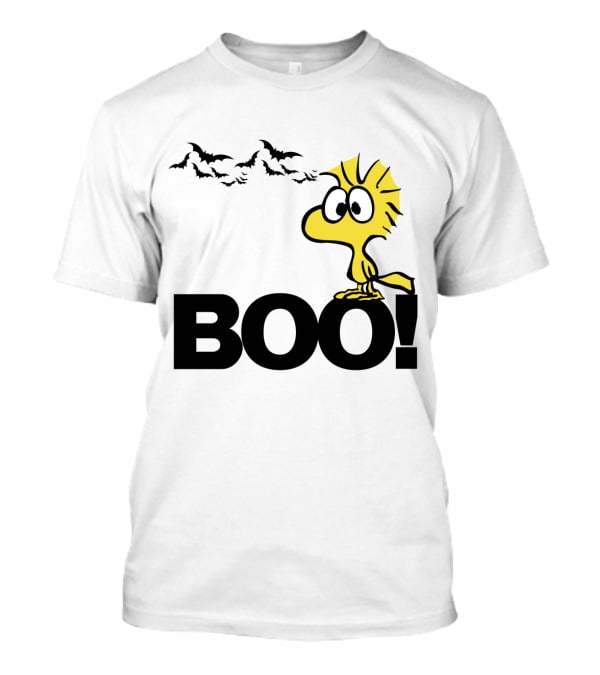 Woodstock Boo Halloween The Peanuts Movie Snoopy Bats T-Shirt
