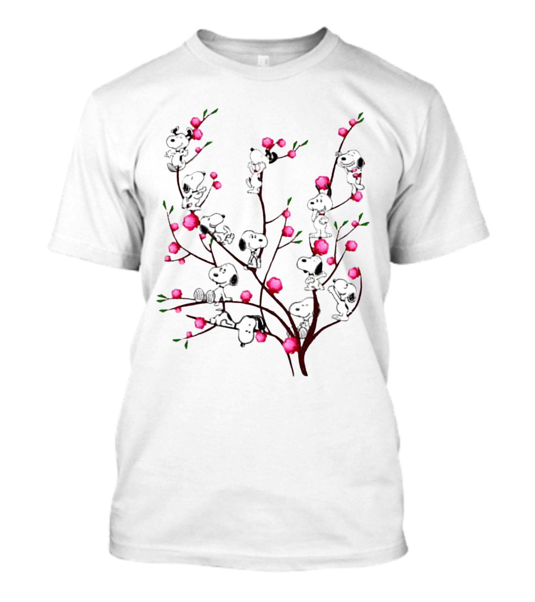 Peach Tree Snoopy The Peanuts Movie T-Shirt