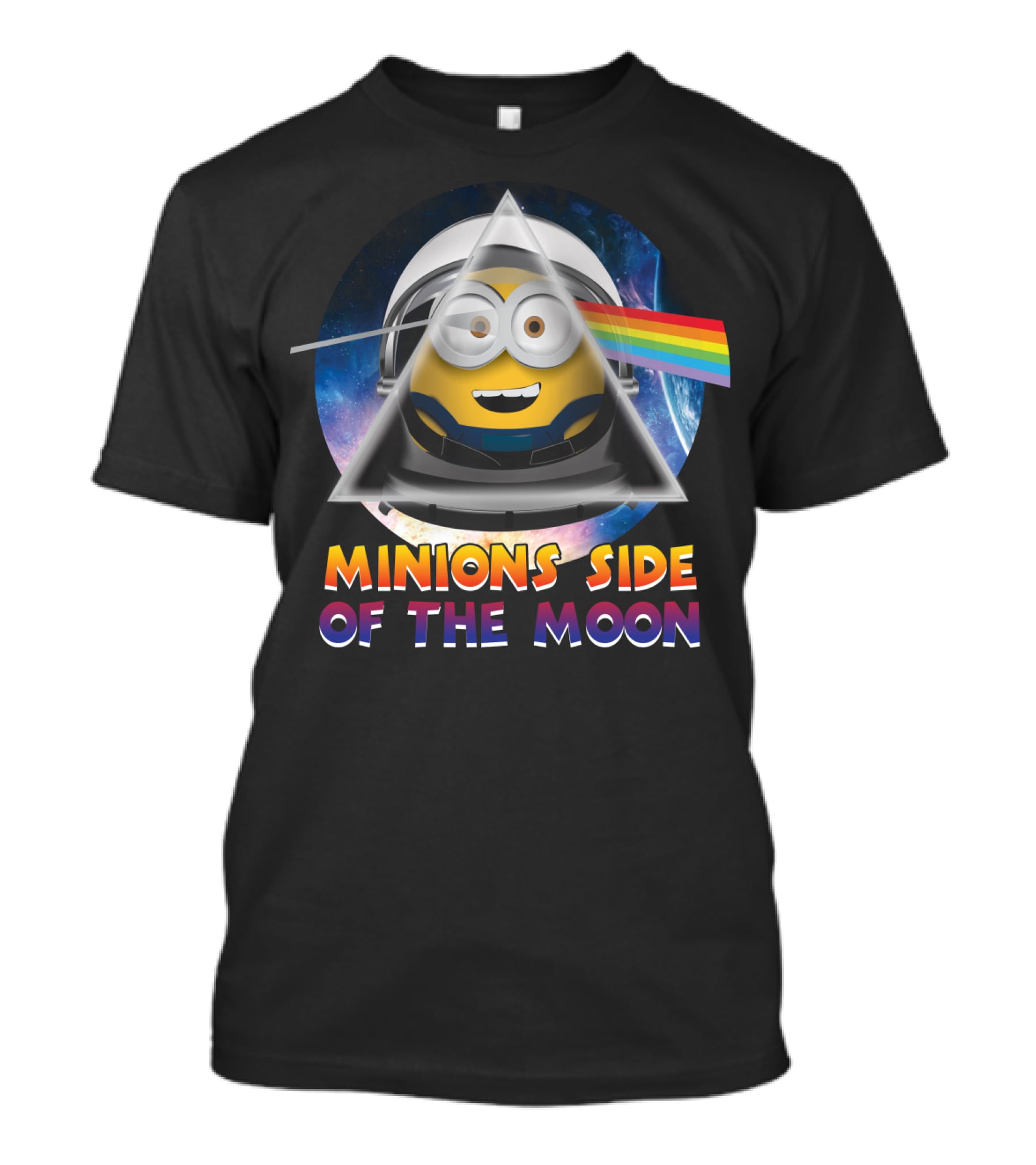 Minions Side Of The Moon Despicable Me Parody Pink Floyd T-Shirt