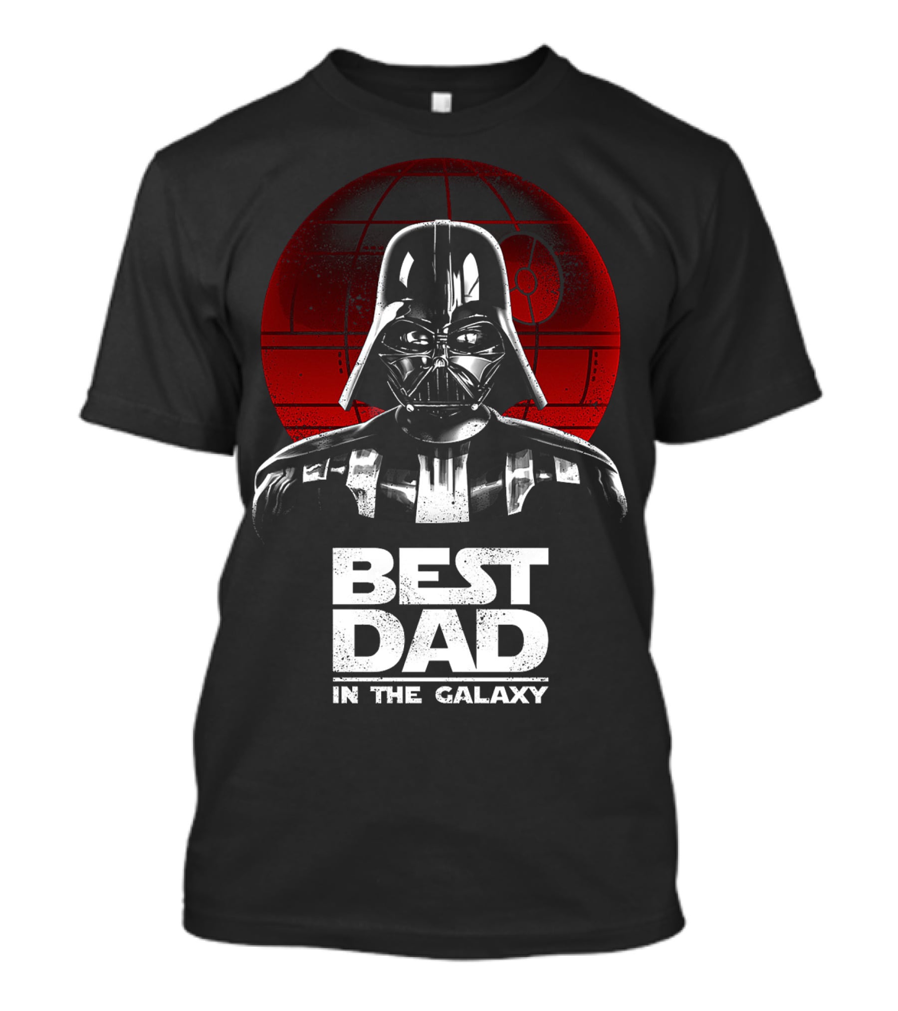 Best Dad In The Galaxy Father's Day Darth Vader Star Wars Death Star T-Shirt