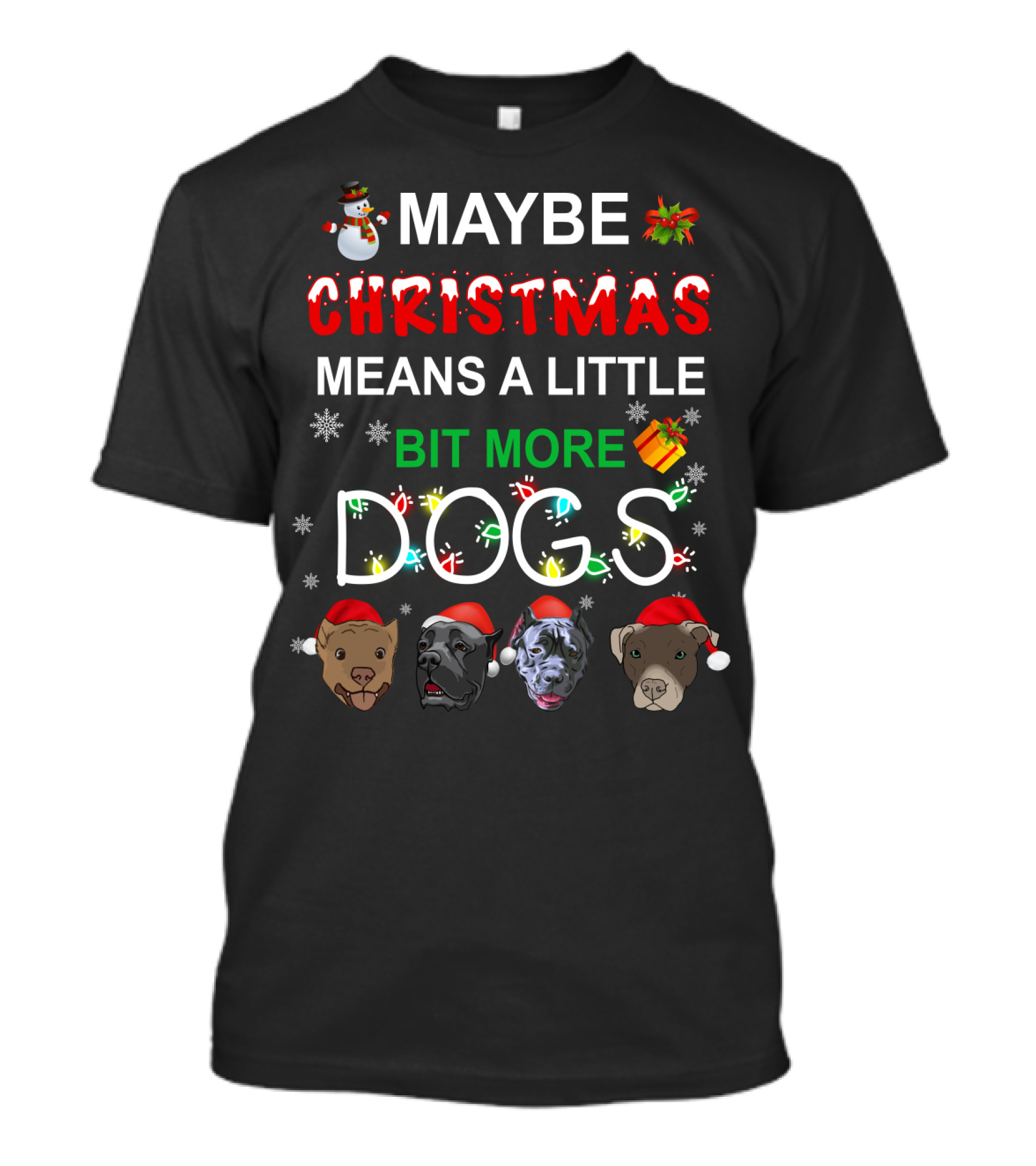 Maybe Christmas Means A Little Bit More Dogs Cane Corso T-Shirt