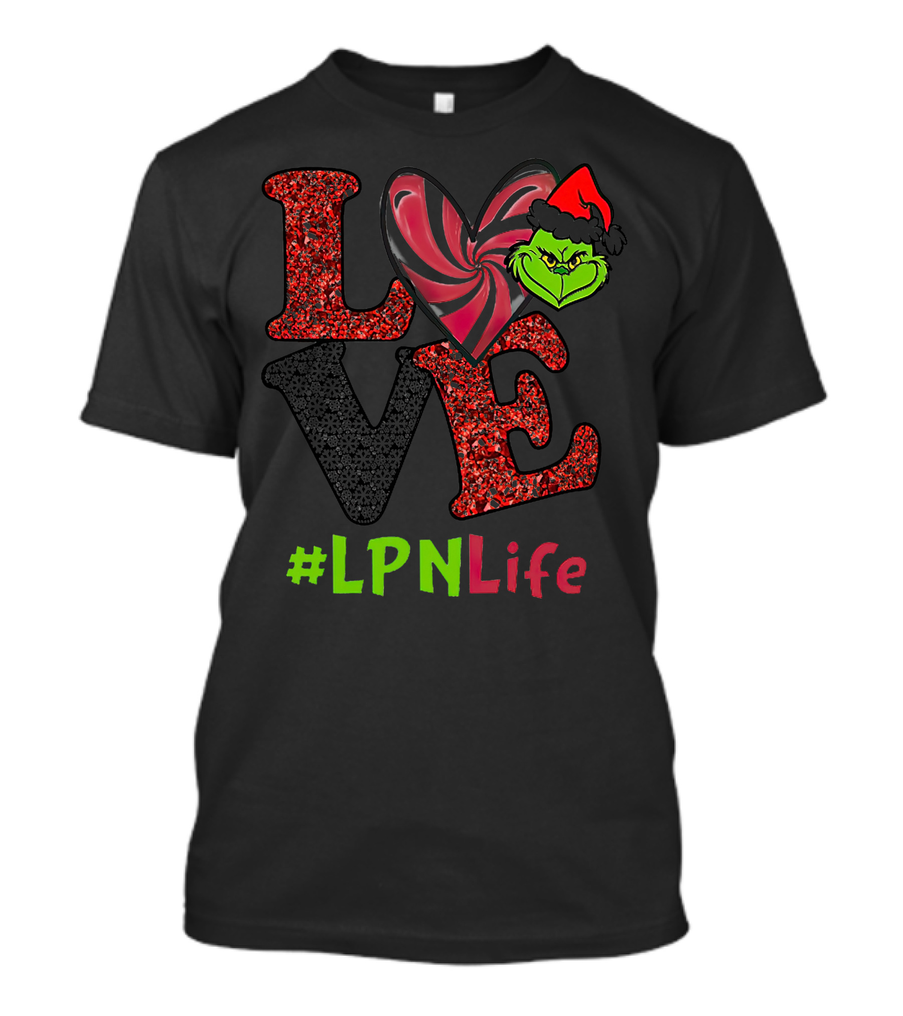 Love Grinch Heart #LpnLife T-Shirt