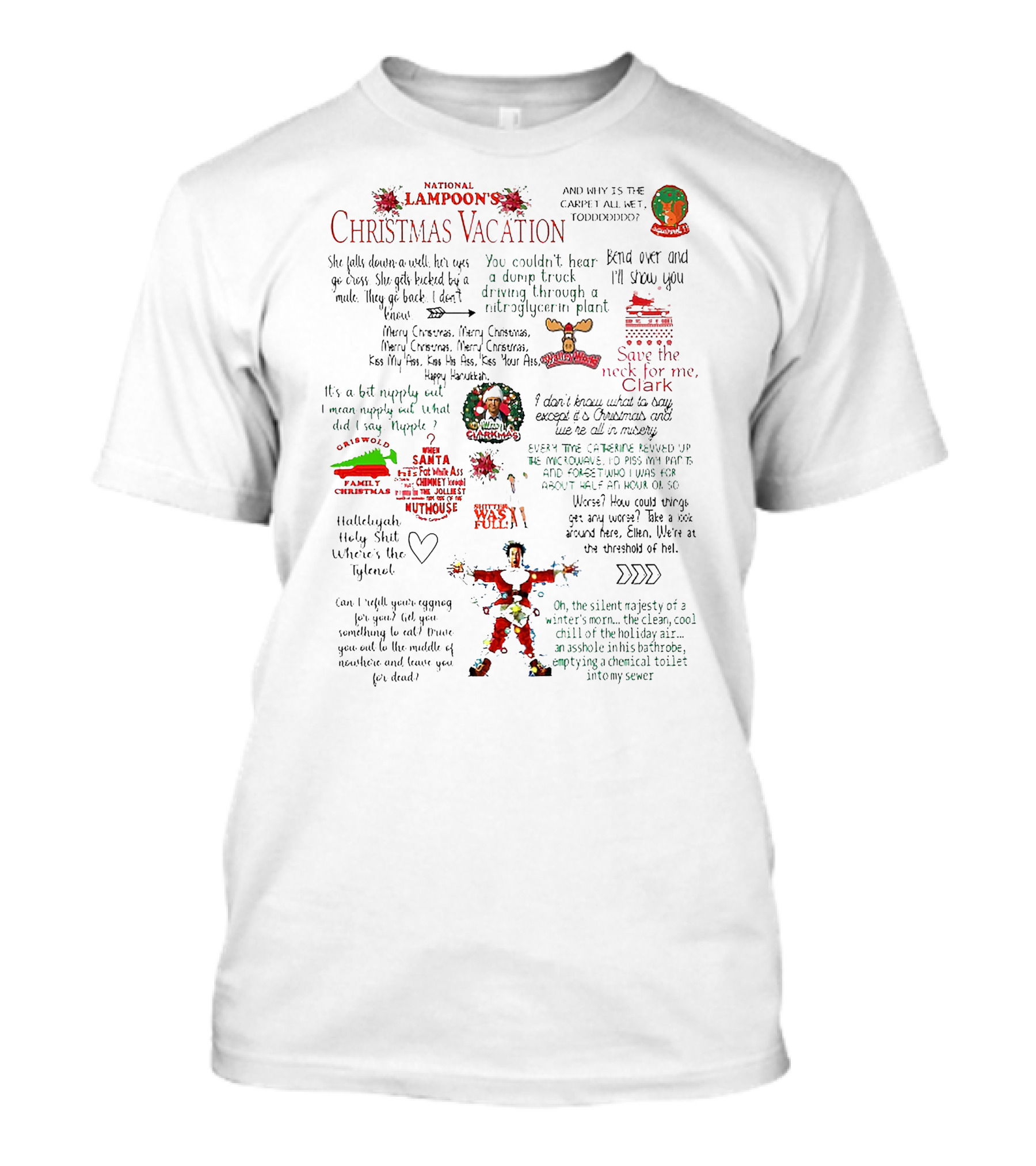 National Lampoon's Christmas Vacation Quotes And Images T-Shirt
