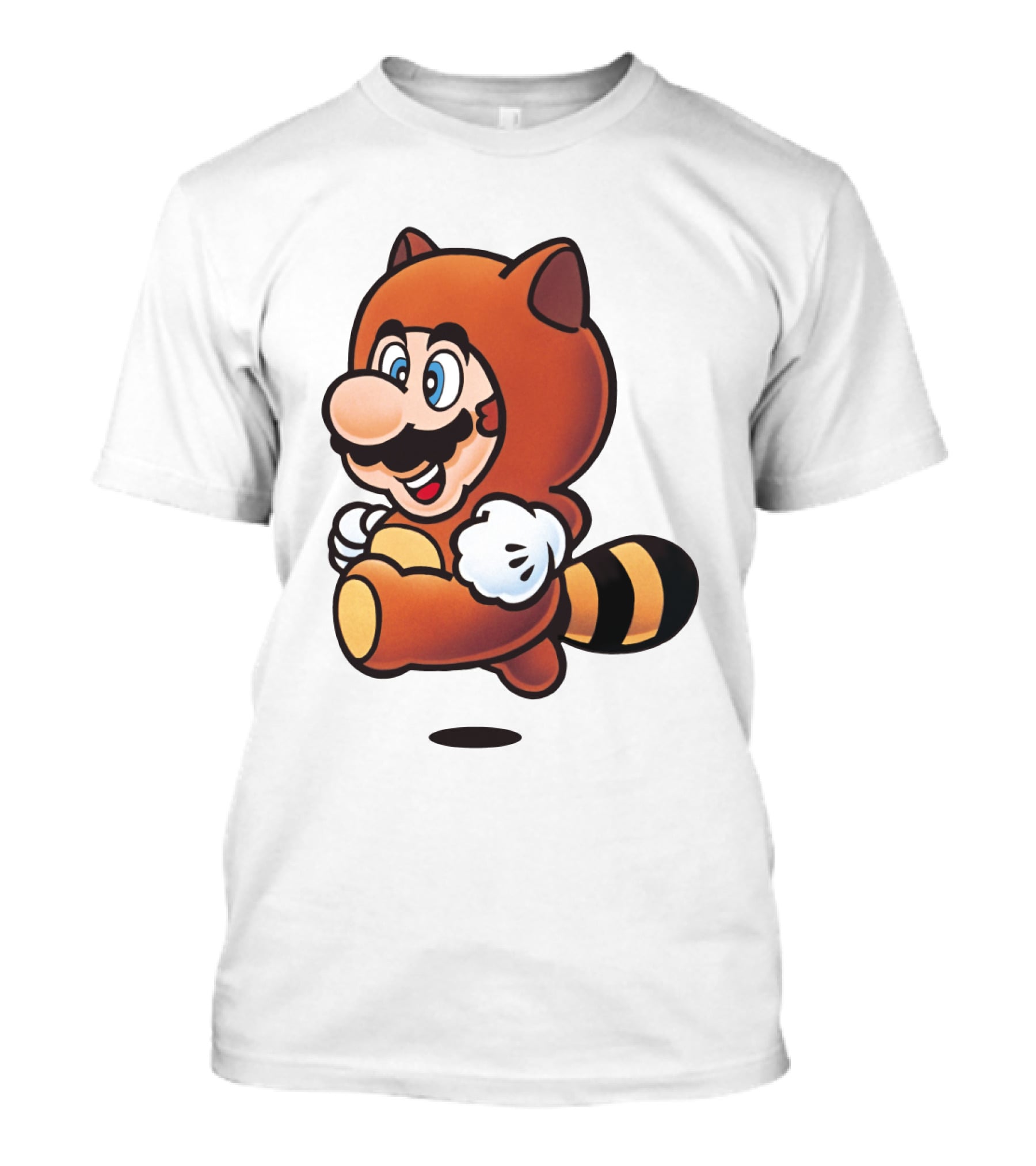 Tanooki Mario Super Leaf Power-Up Classic Look T-Shirt