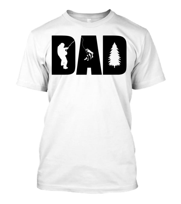 Dad Fishing Nature Tree T-Shirt