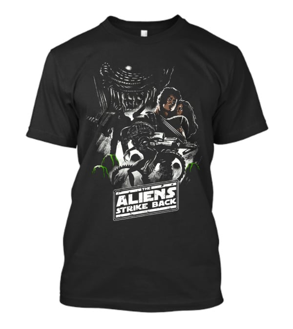 The Aliens Strike Back Sci-Fi Mashup Extravaganza T-Shirt