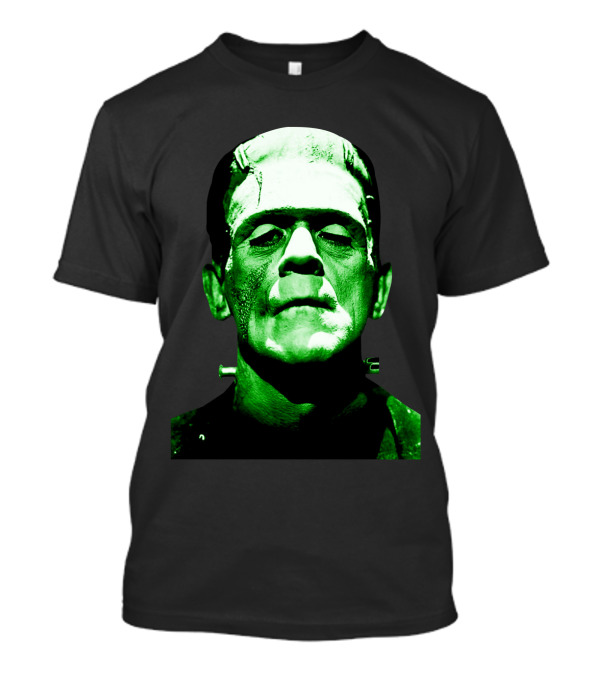 Frankenstein Monster Green Face T-Shirt
