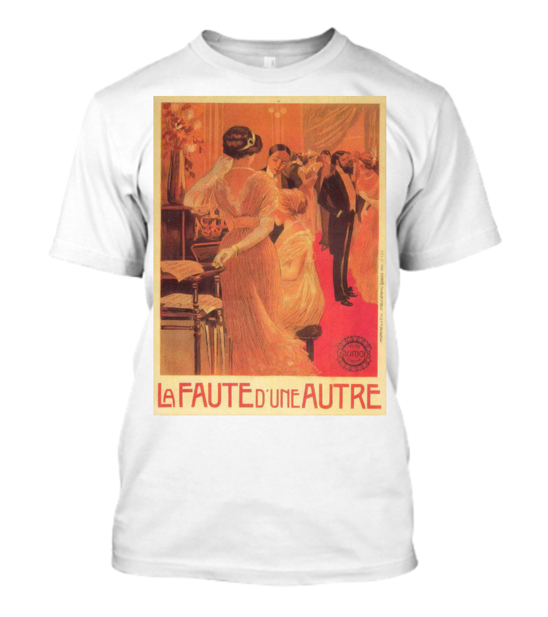 La Faute D'un Autre 1910 Elegant Ballroom Scene Bourgeois Society Vintage T-Shirt