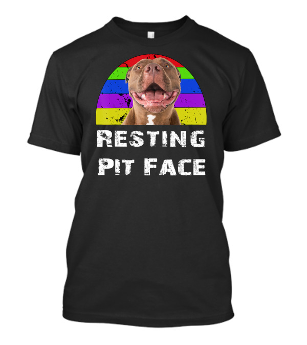 Resting Pit Face Pitbull T-Shirt