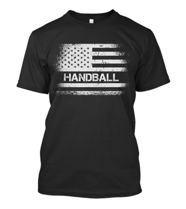 USA Flag Handball American Patriot US Flag Grunge T-Shirt