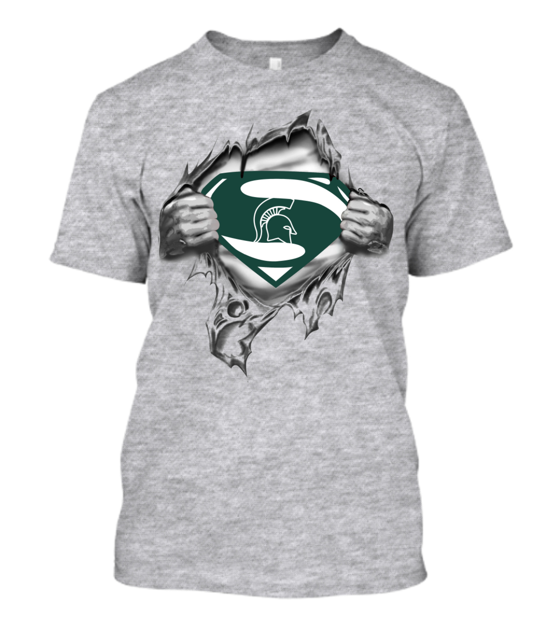 Michigan State Spartans Super Man T-Shirt