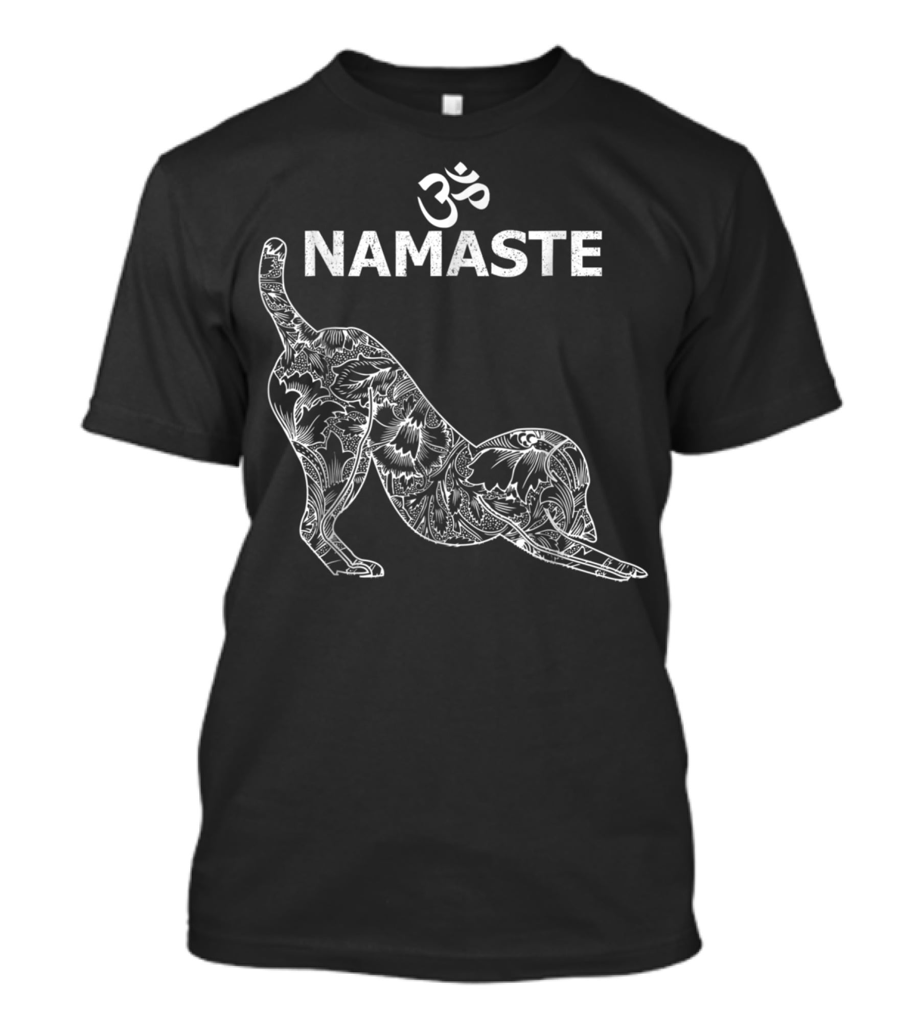 Namaste Om Dog Yoga Funny Namaste Om T-Shirt