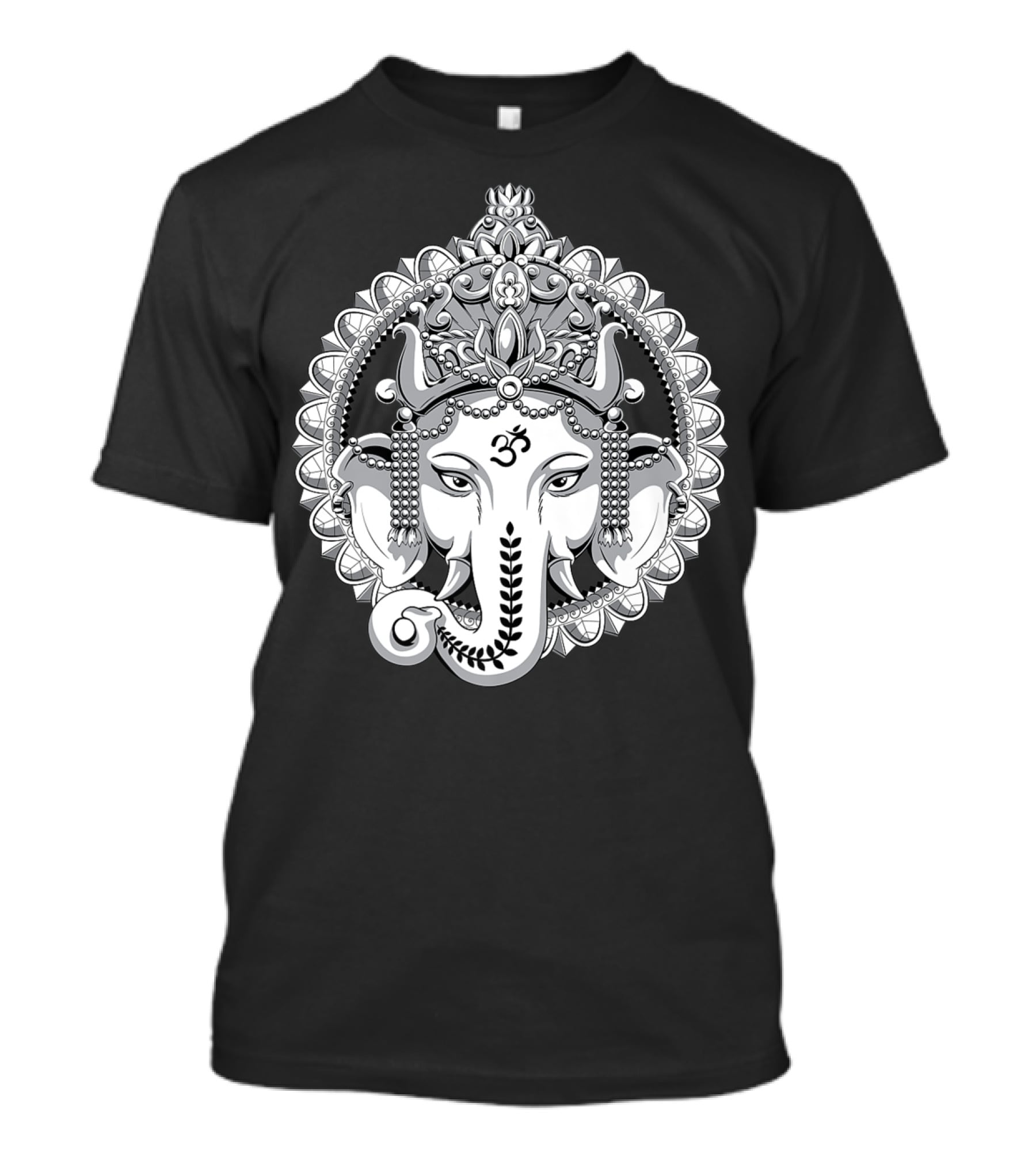 Ganesh Elephant Om Symbol Hindu Yoga Meditation T-Shirt