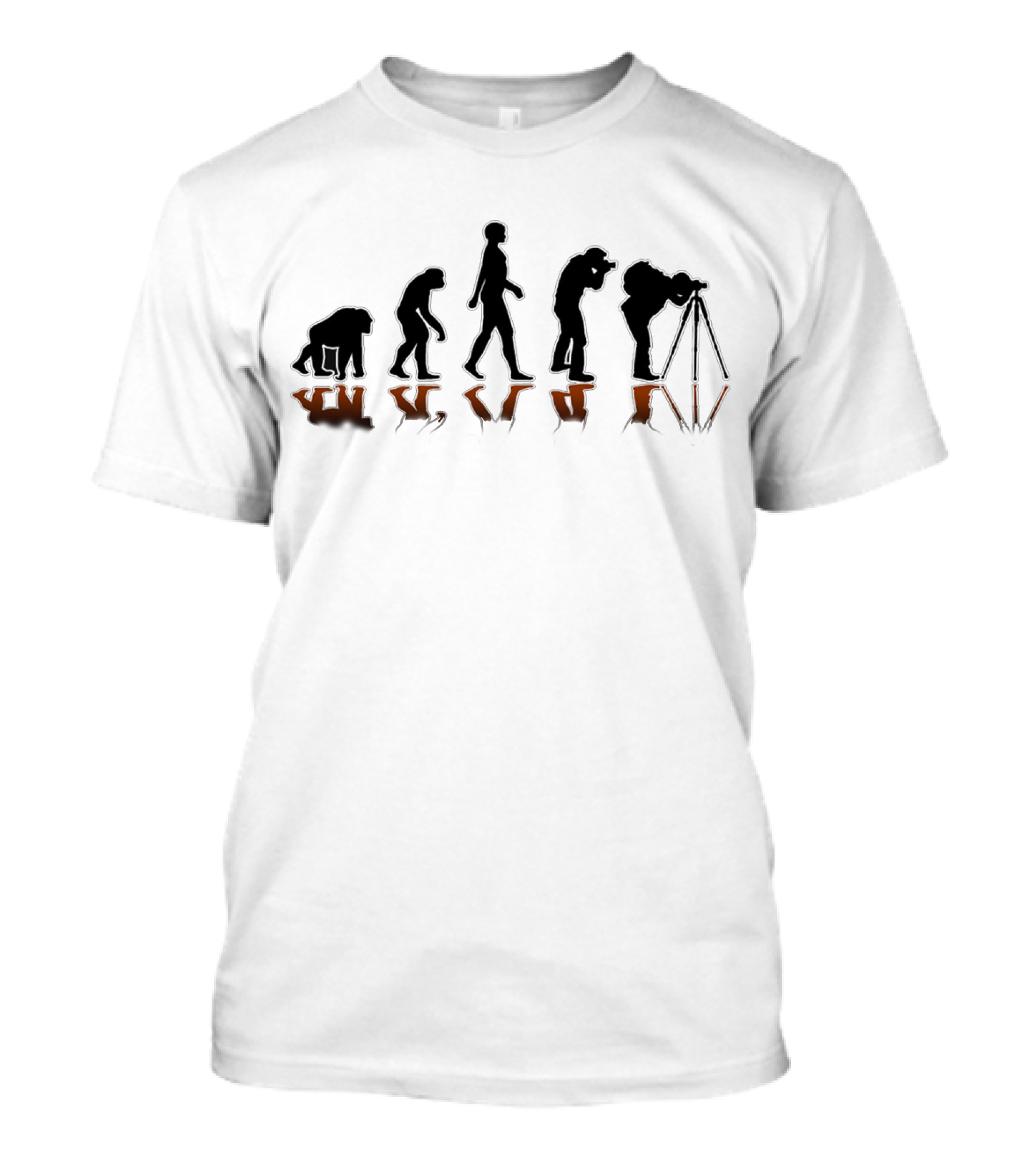 Photography Evolution Silhouette Progression T-Shirt