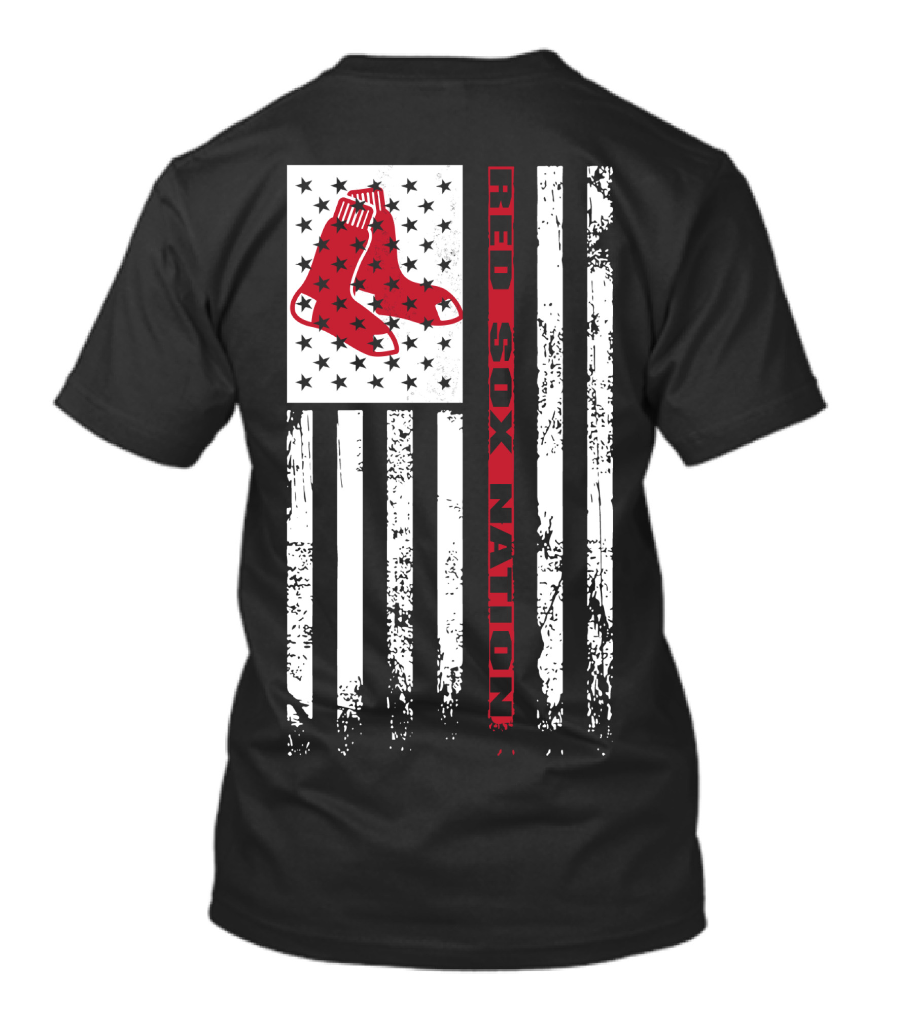 Red Sox Nation Boston Red Sox Stars And Stripes Flag T-Shirt