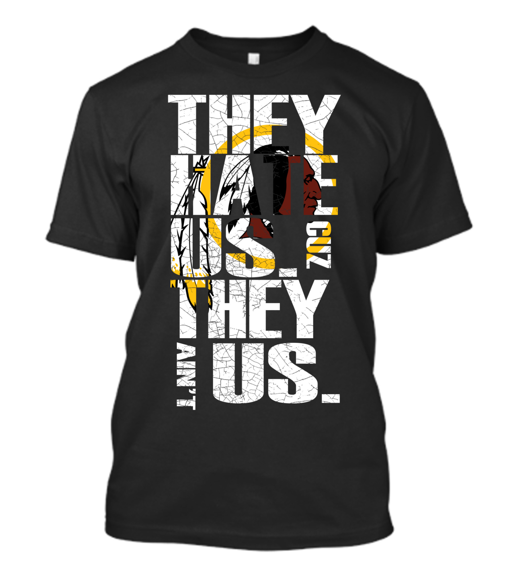 They Hate Us Cuz They Ain't Us Washington Redskins T-Shirt